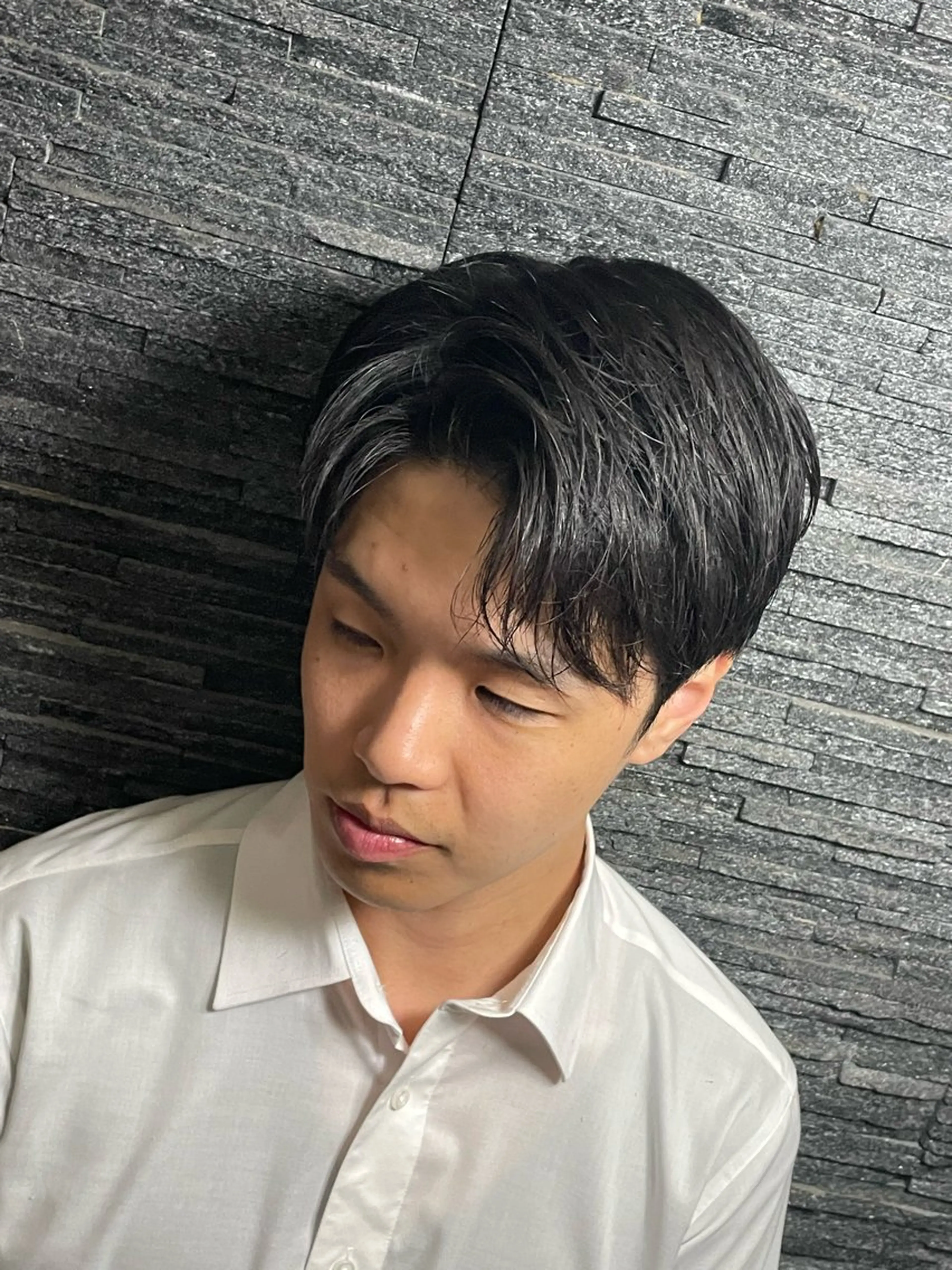 ミディアム メンズ 西脇 杏奈のヘアスタイル