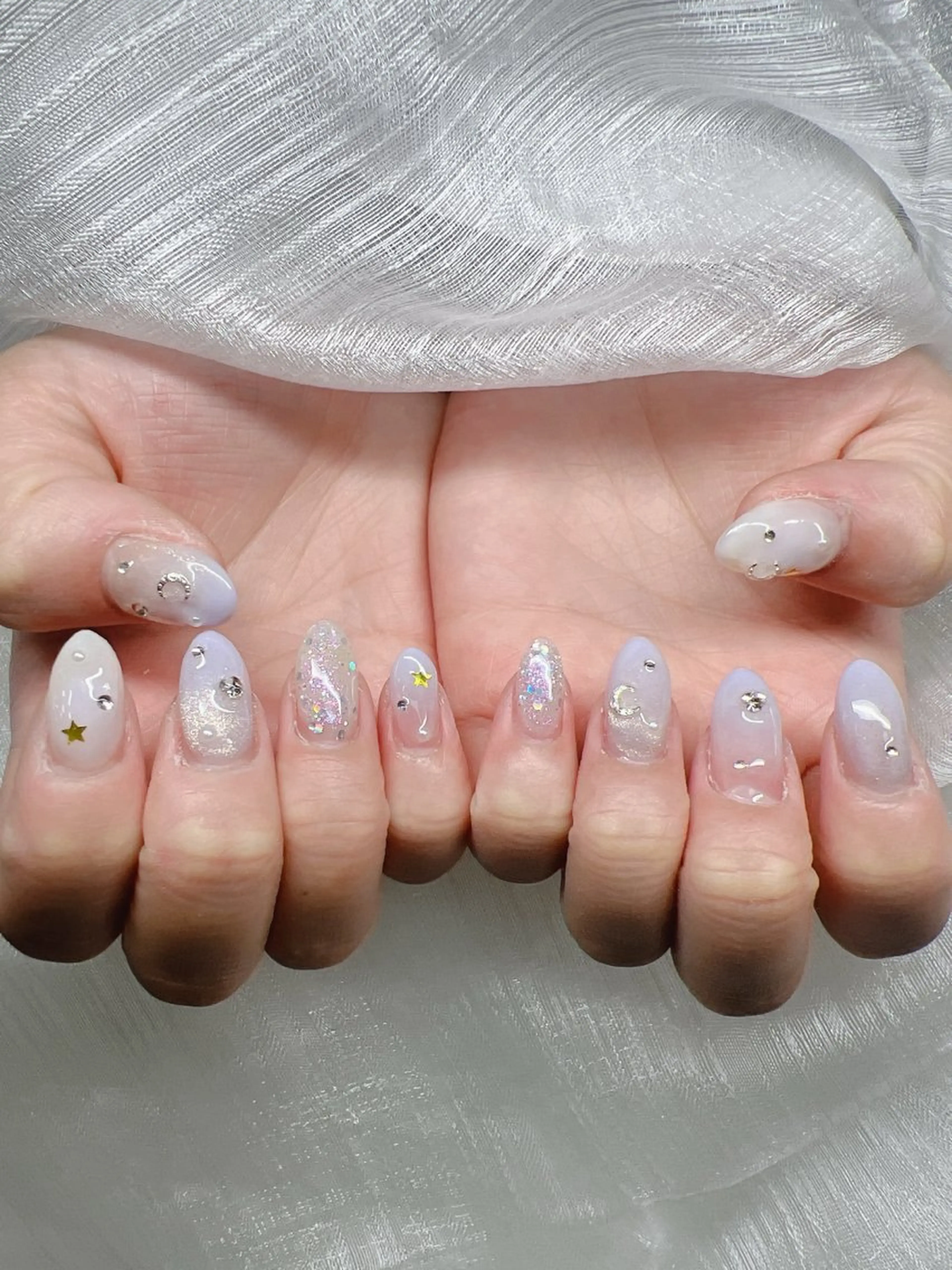 ネイル ハンドネイル Lee Nails チップ長さだし専門店のネイルデザイン