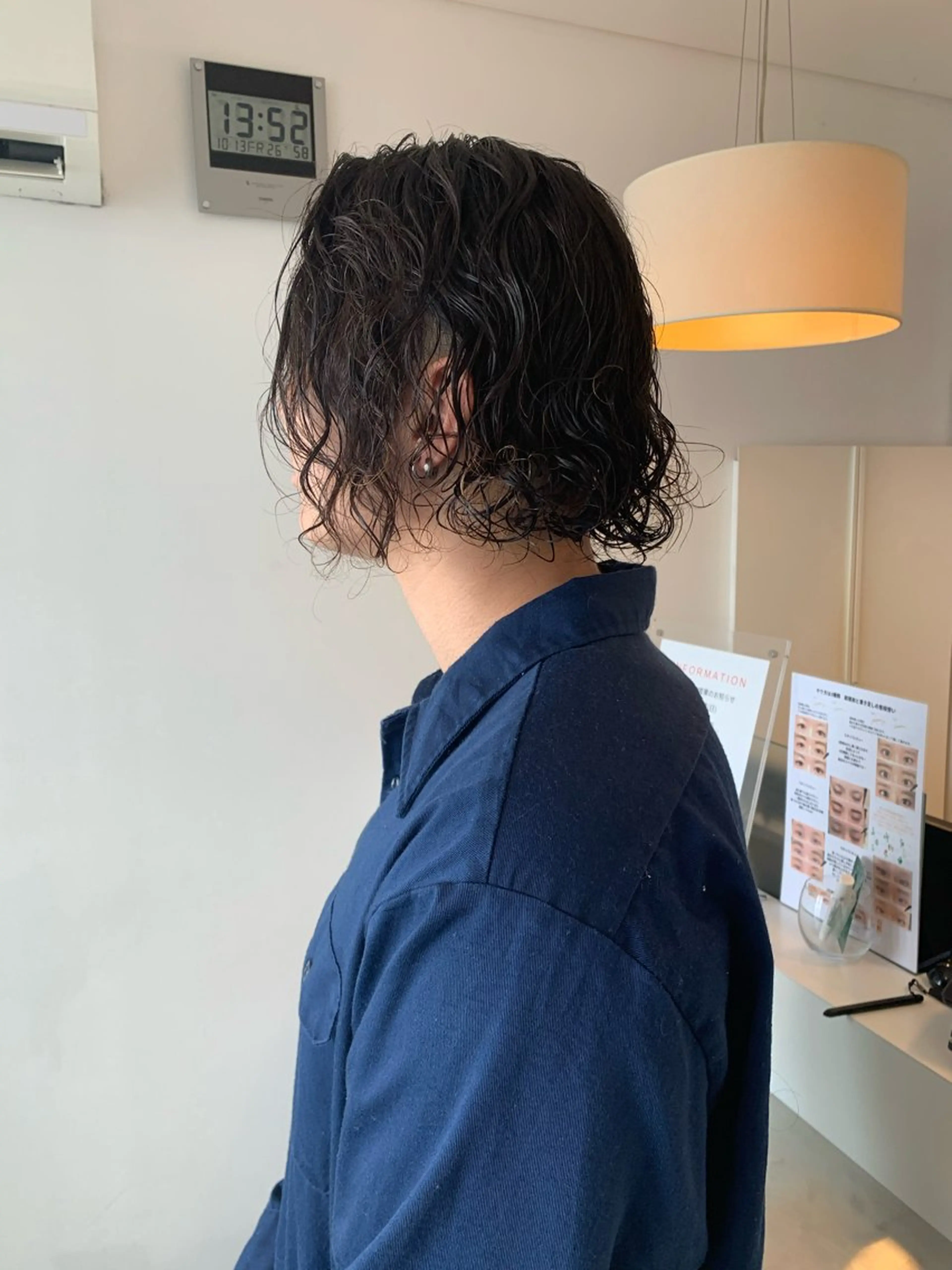 パーマ メンズ メンズパーマ Agu  hair  grove 金沢八日市店所属・名竹聖治/透明感 カラー/縮毛矯正のヘアスタイル