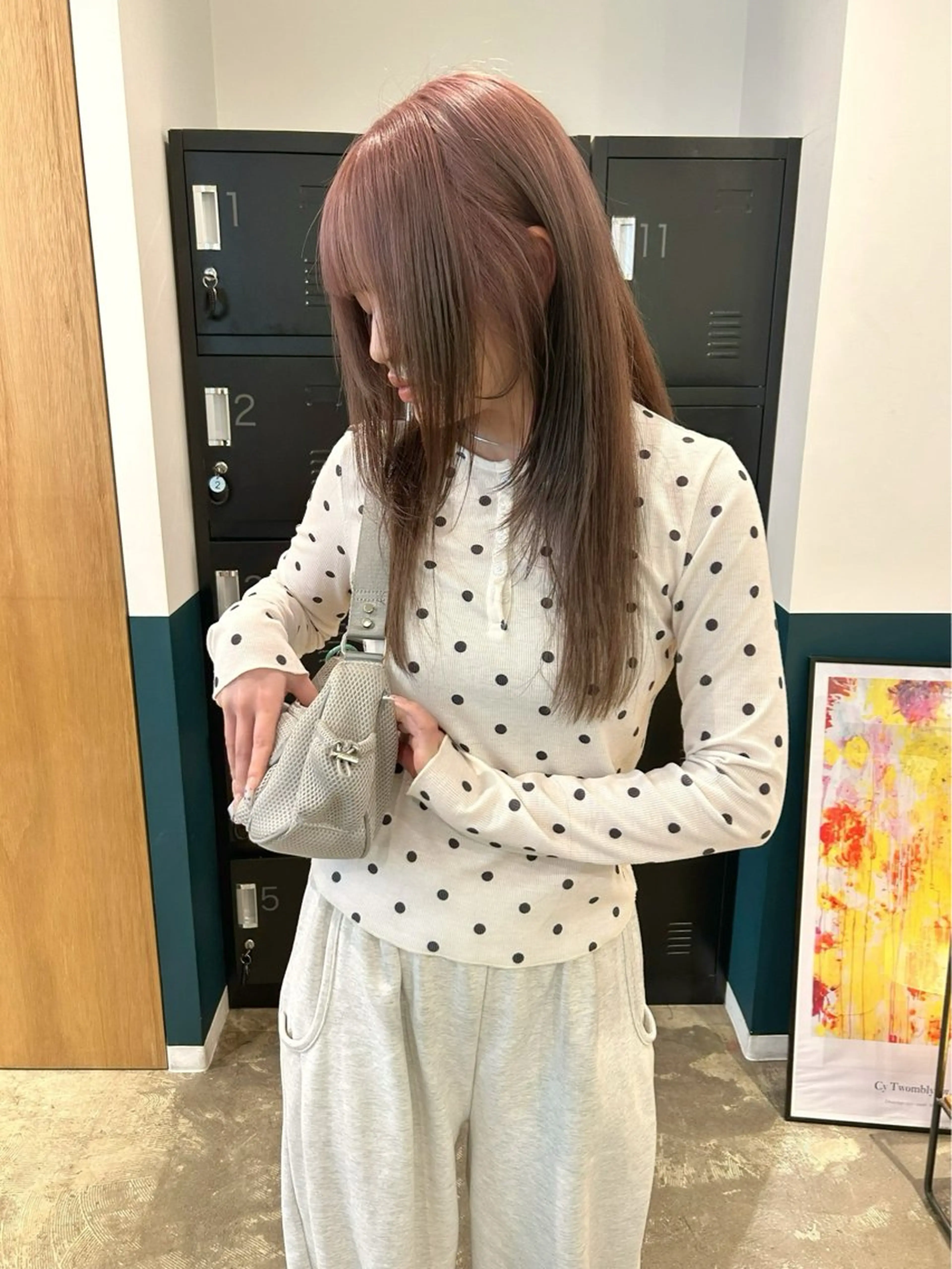 ロング カラー ベージュカラー ブラウンカラー デザインカラー ピンクカラー ピンクベージュ カラーリスト菅野 竜矢🌈のヘアスタイル