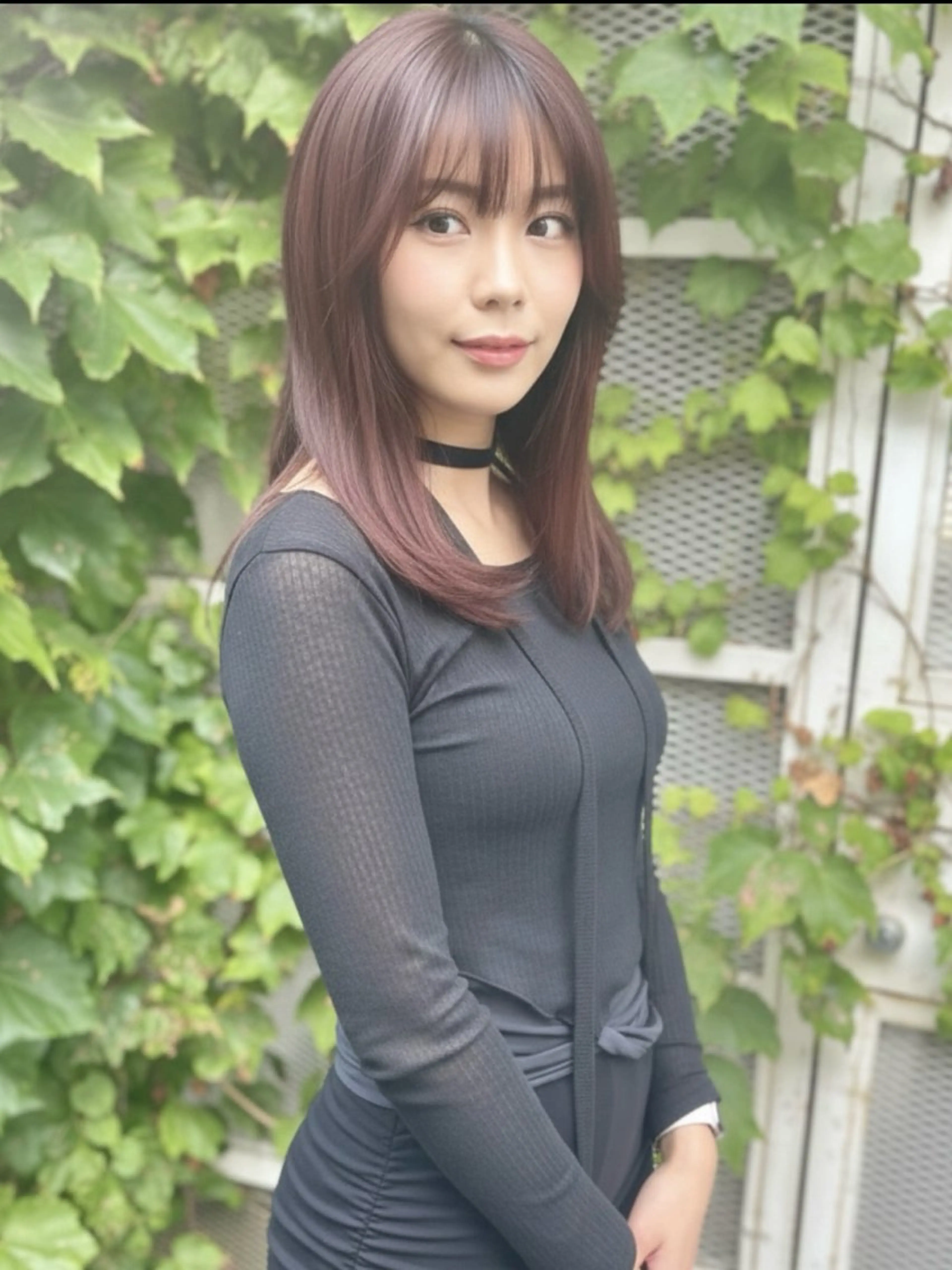 セミロング カラー ブリーチ ダブルカラー グレージュ ラベンダーカラー ラベンダーグレージュ ヘアカラー トリートメント 田室 和幸のヘアスタイル