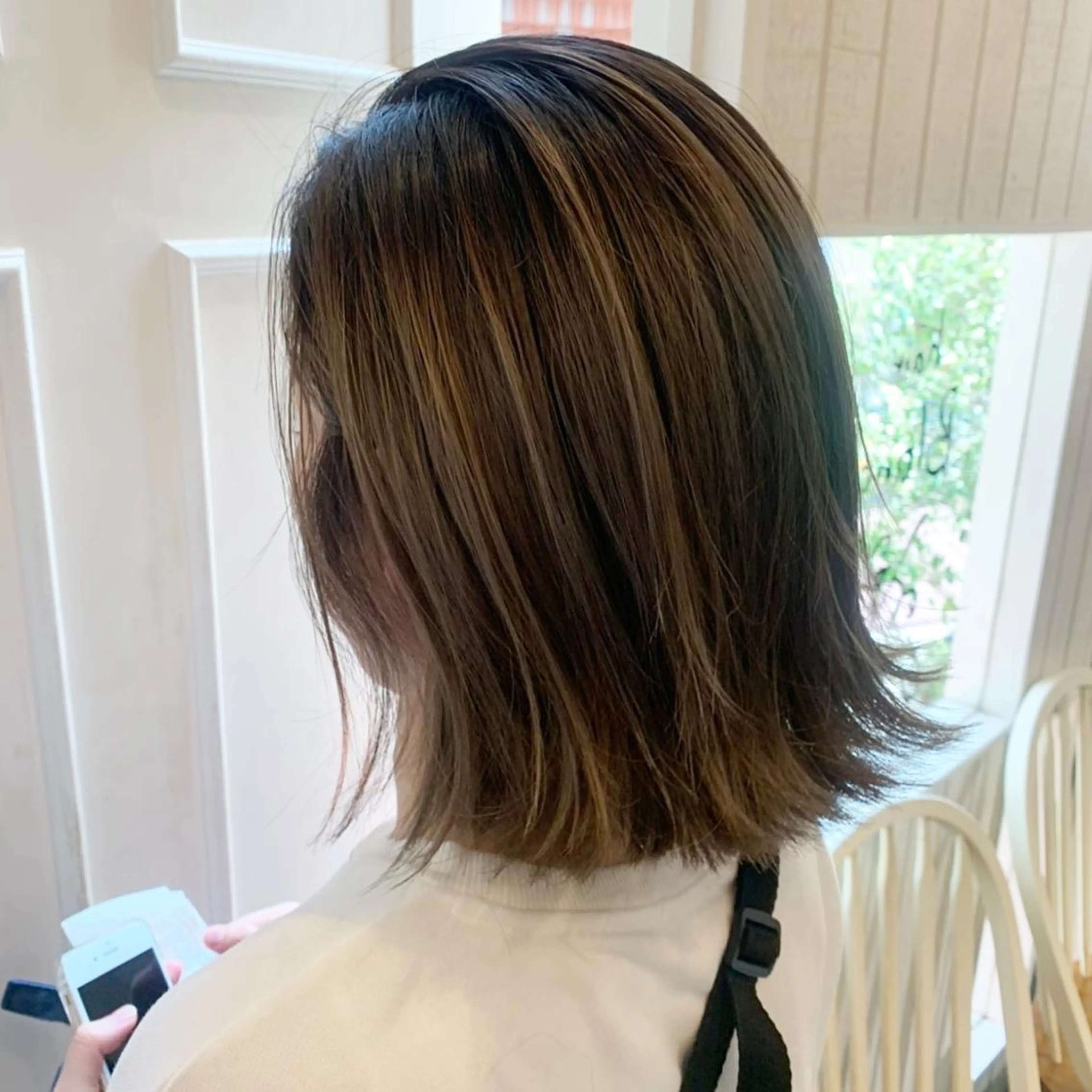 ミディアム カラー ベージュカラー ハイライトカラー ハイライト 🫟Blanco🫟 Color&Careのヘアスタイル