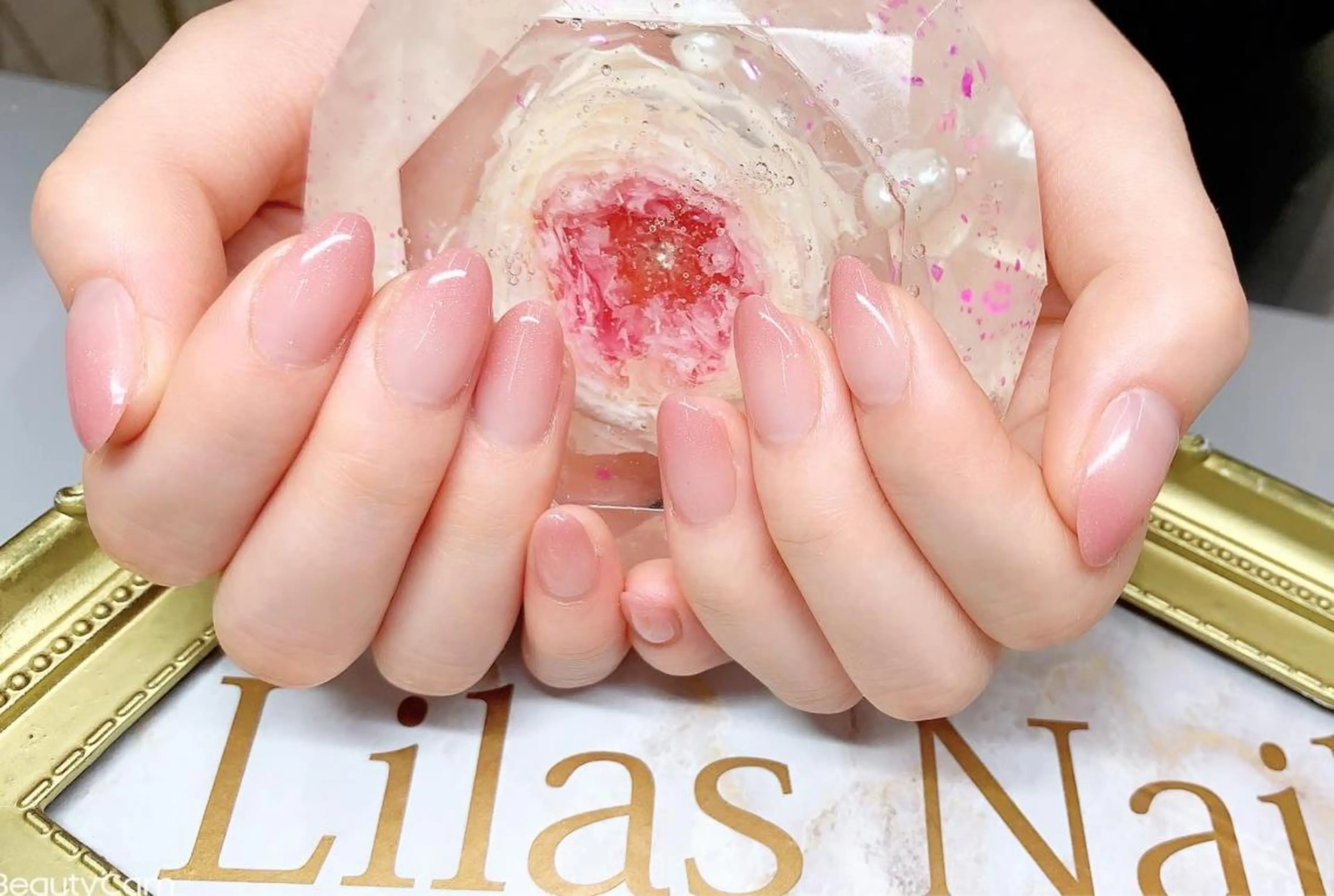 ネイル ジェルネイル グラデーション ハードジェル ロングネイル ニュアンスネイル Lilas Nailのネイルデザイン