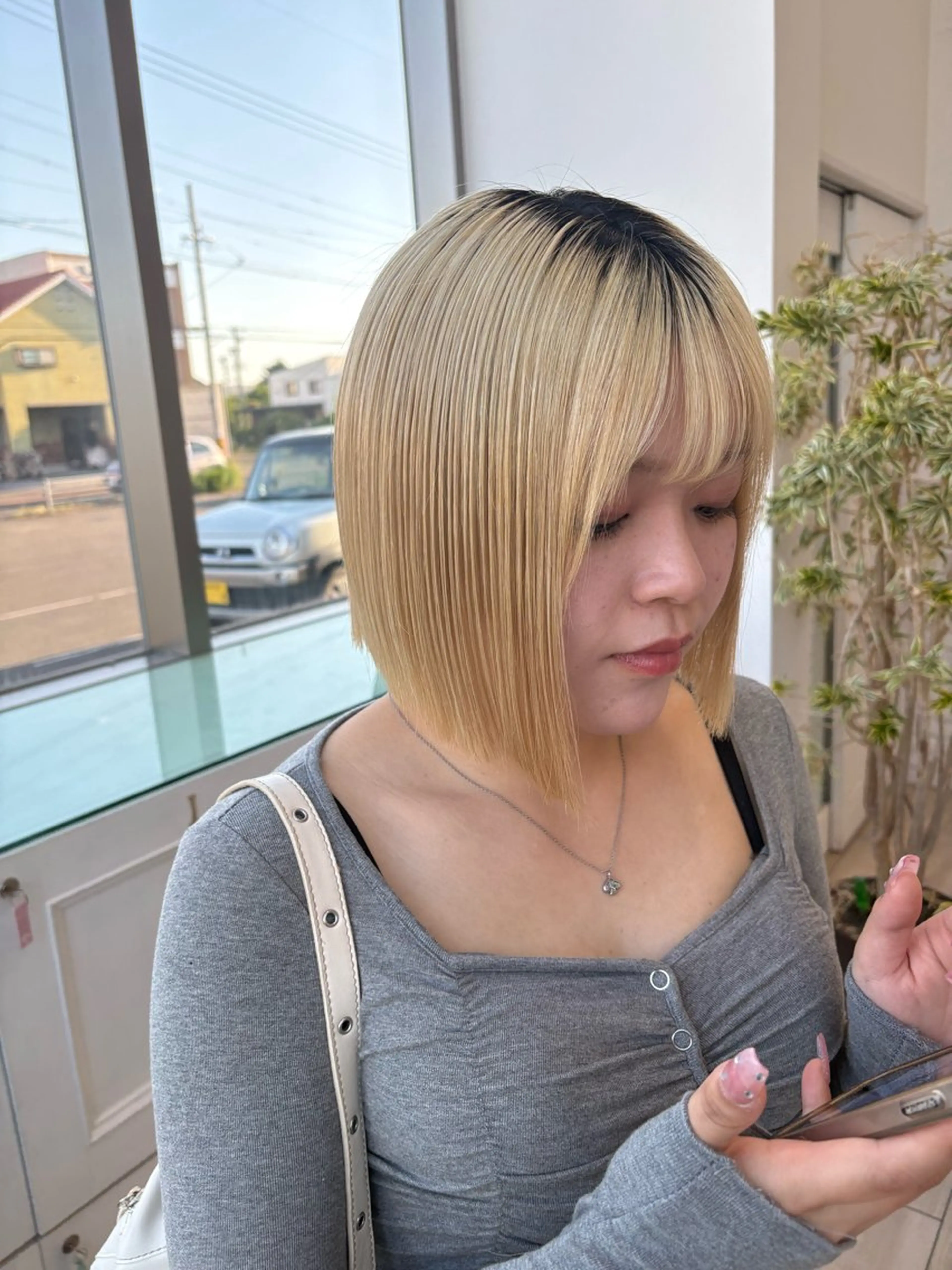 ショート 前下がりボブ ボブ 宮川 紗羅のヘアスタイル