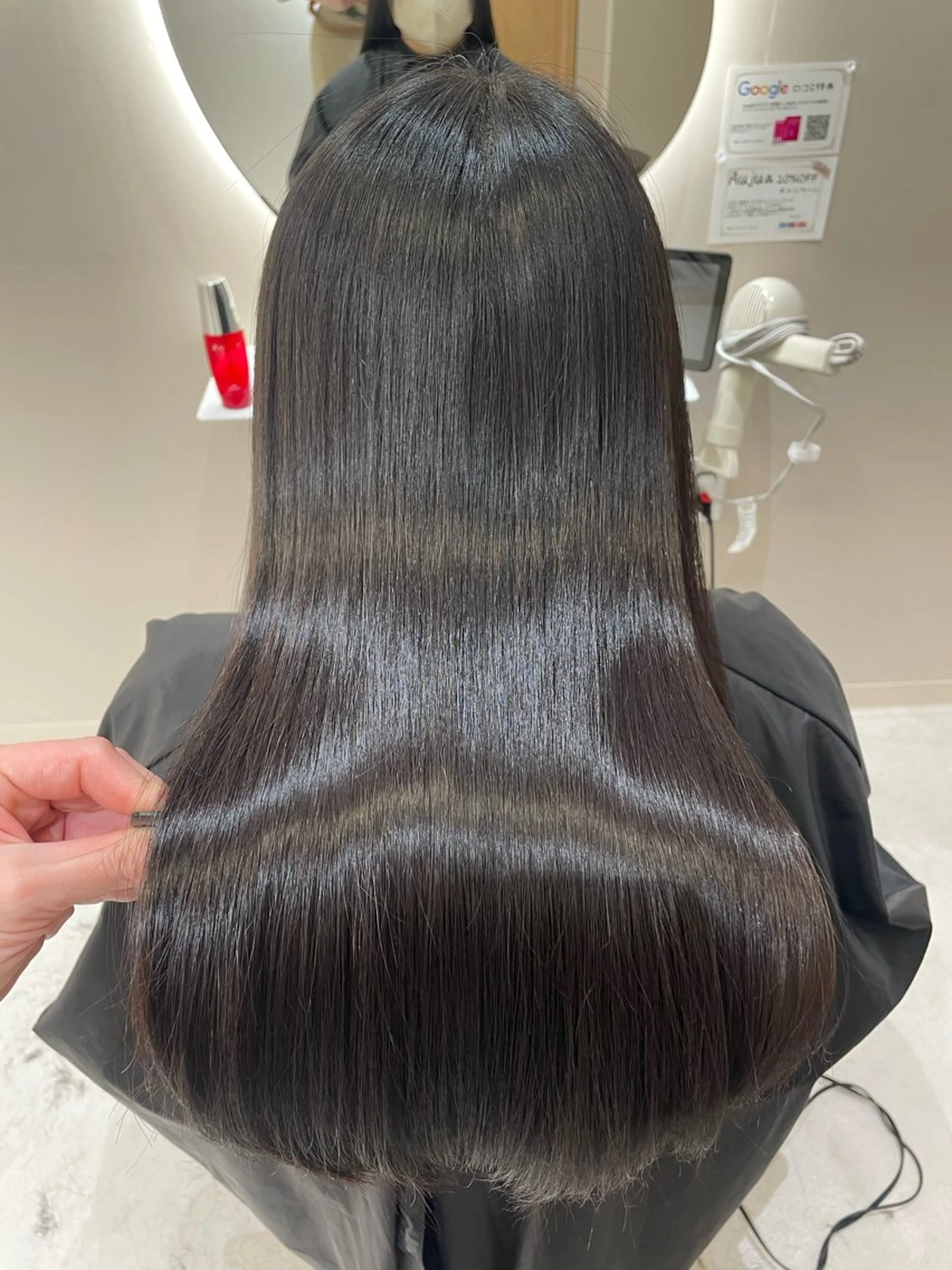 ロング カラー 髪質改善 カット ヘアカラー トリートメント スズキ シオリのヘアスタイル