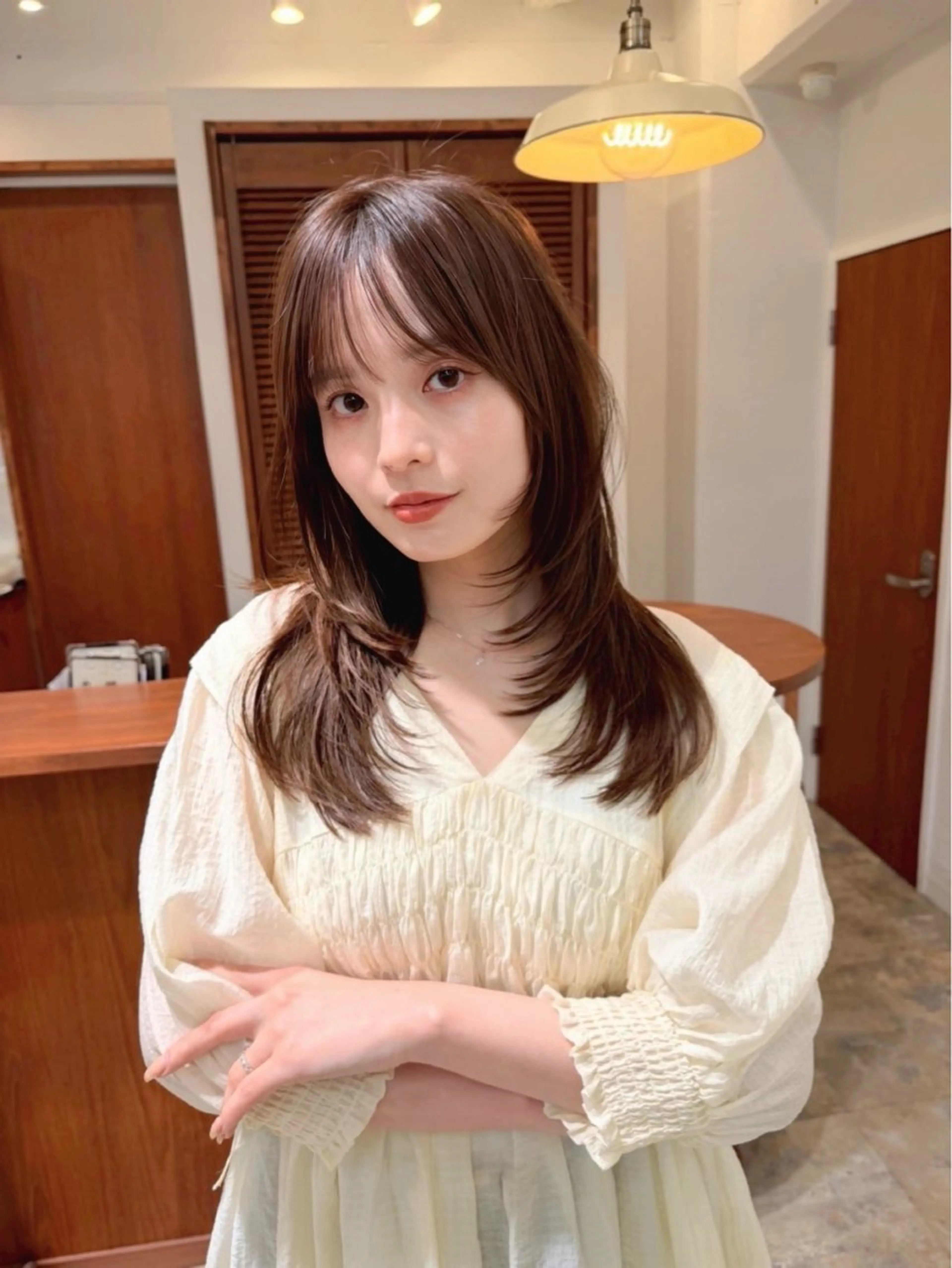 セミロング 🎀ゆうな/艶髪/ 透明感カラー🎀のヘアスタイル