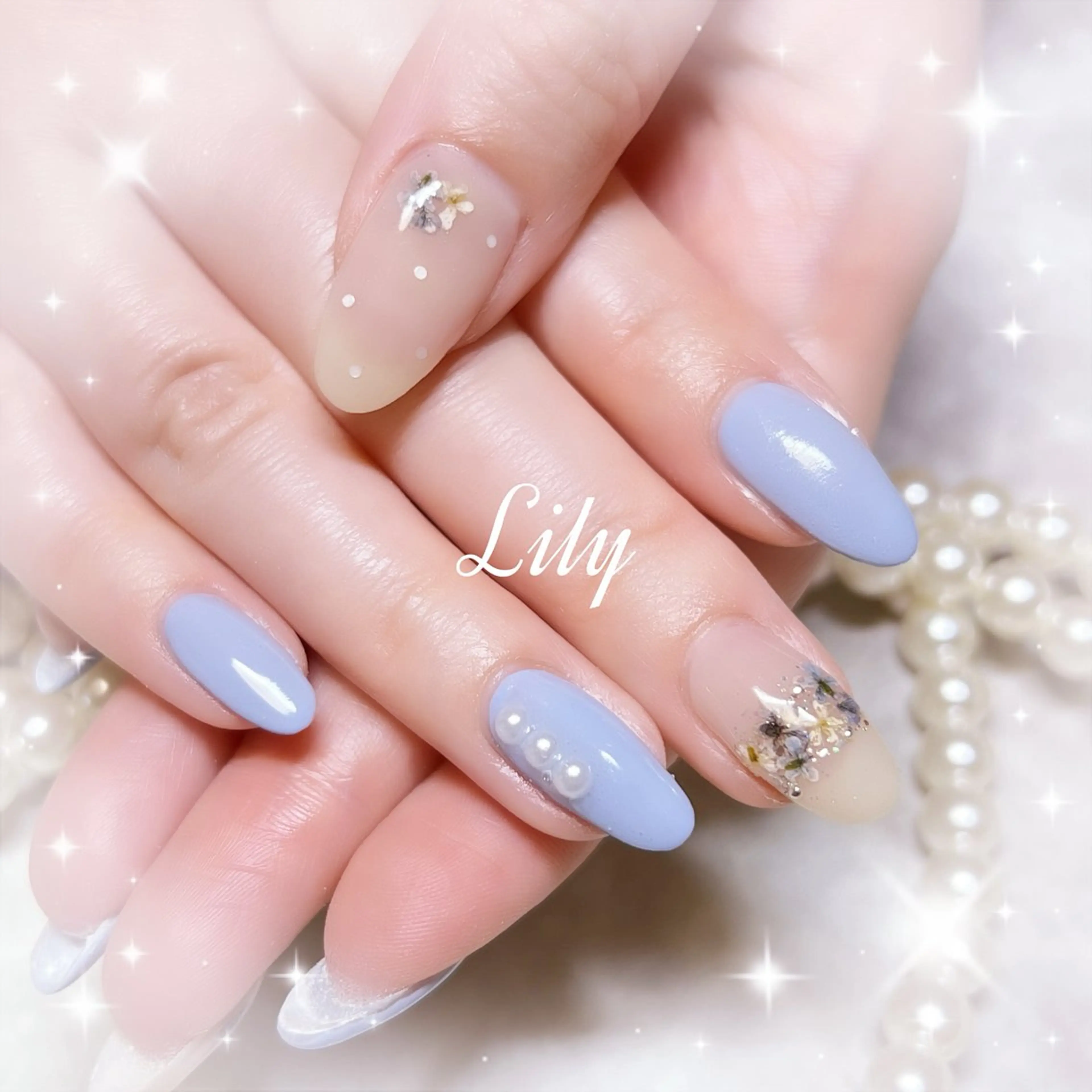 ネイル ハンドネイル Lily*nail 🌻Mii🌻のネイルデザイン