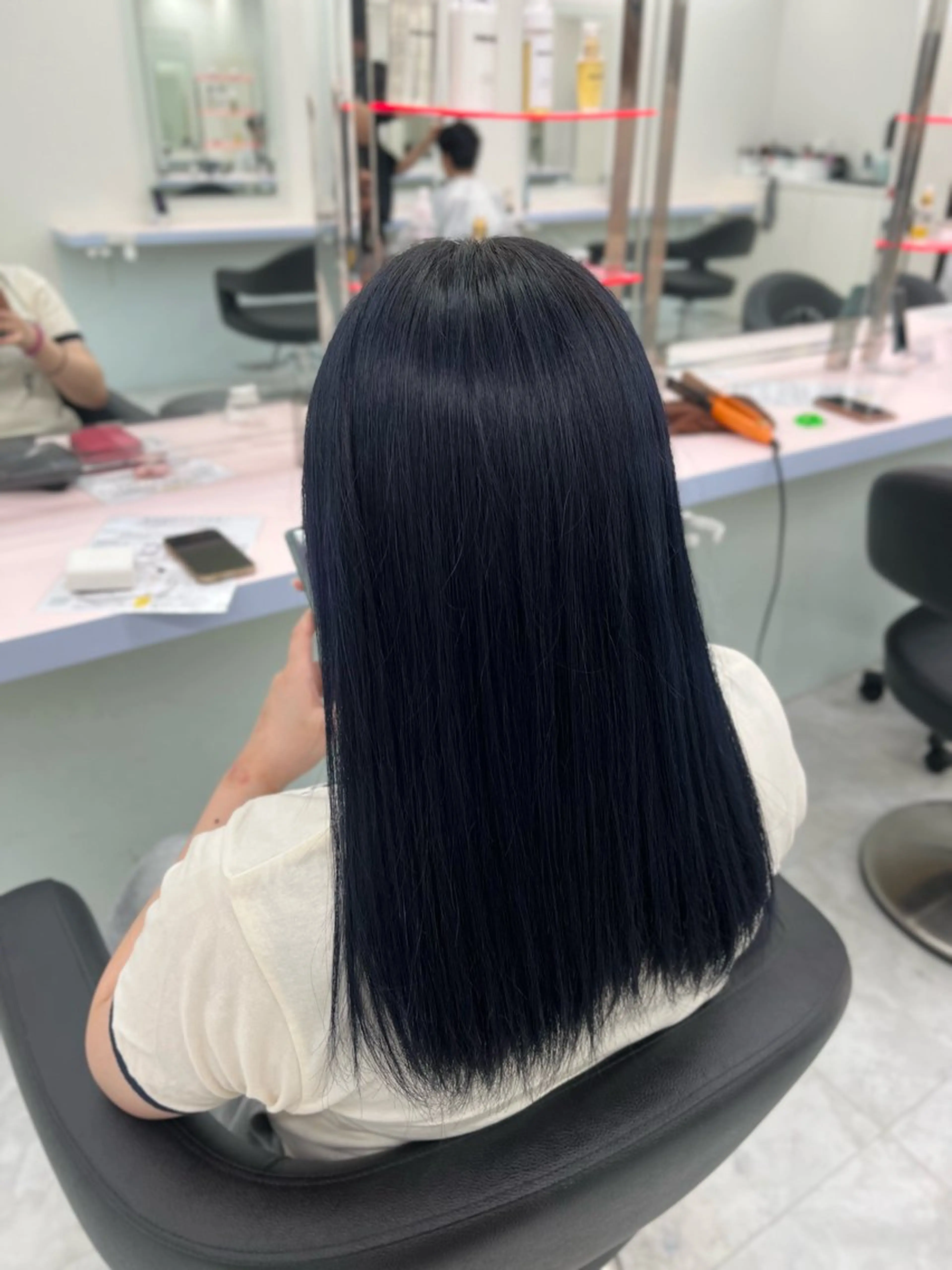 ロング カット ヘアカラー トリートメント 🎀暖色カラー🎀 SAAKA🍤のヘアスタイル