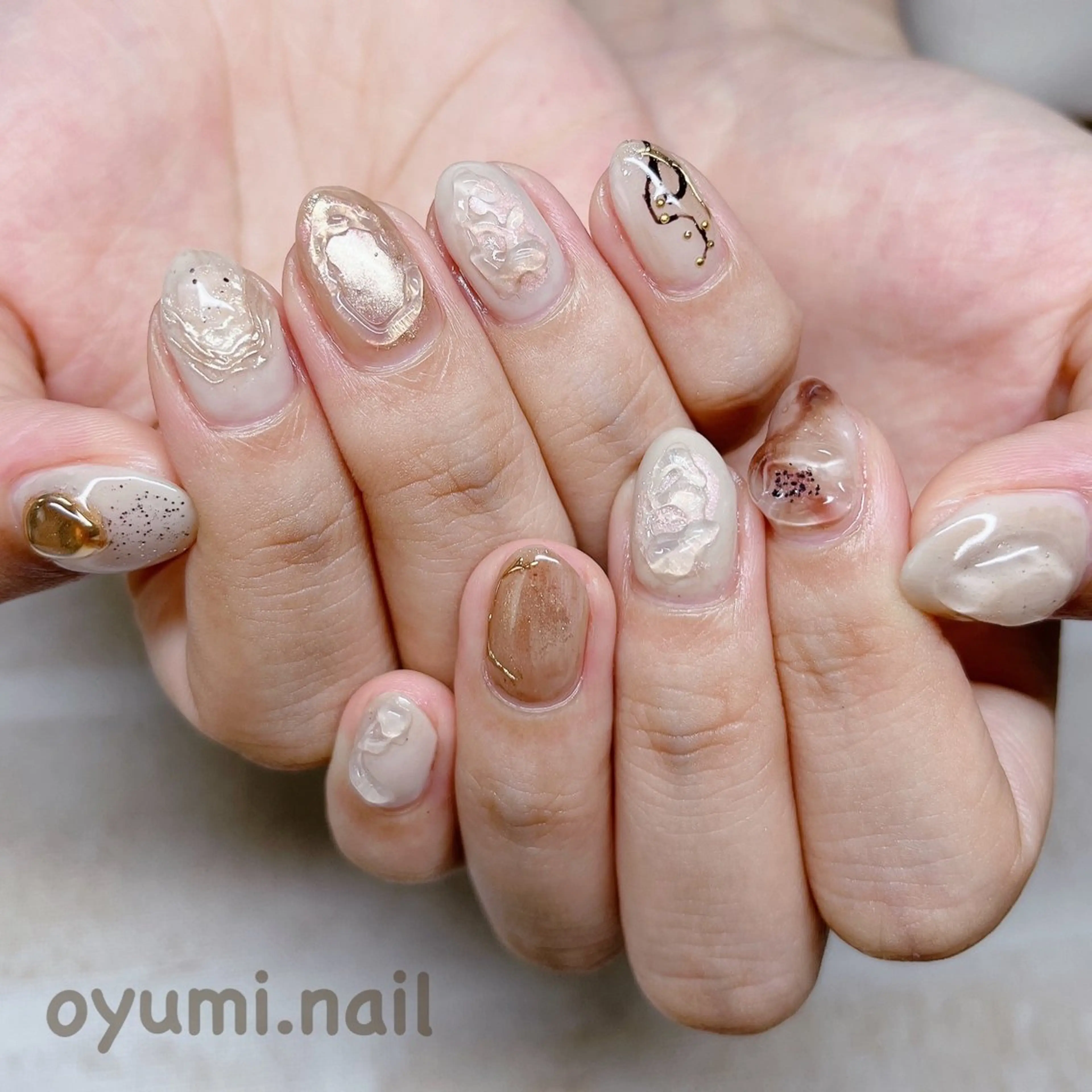 ネイル ニュアンスネイル ハンドネイル takanashi yumiのネイルデザイン