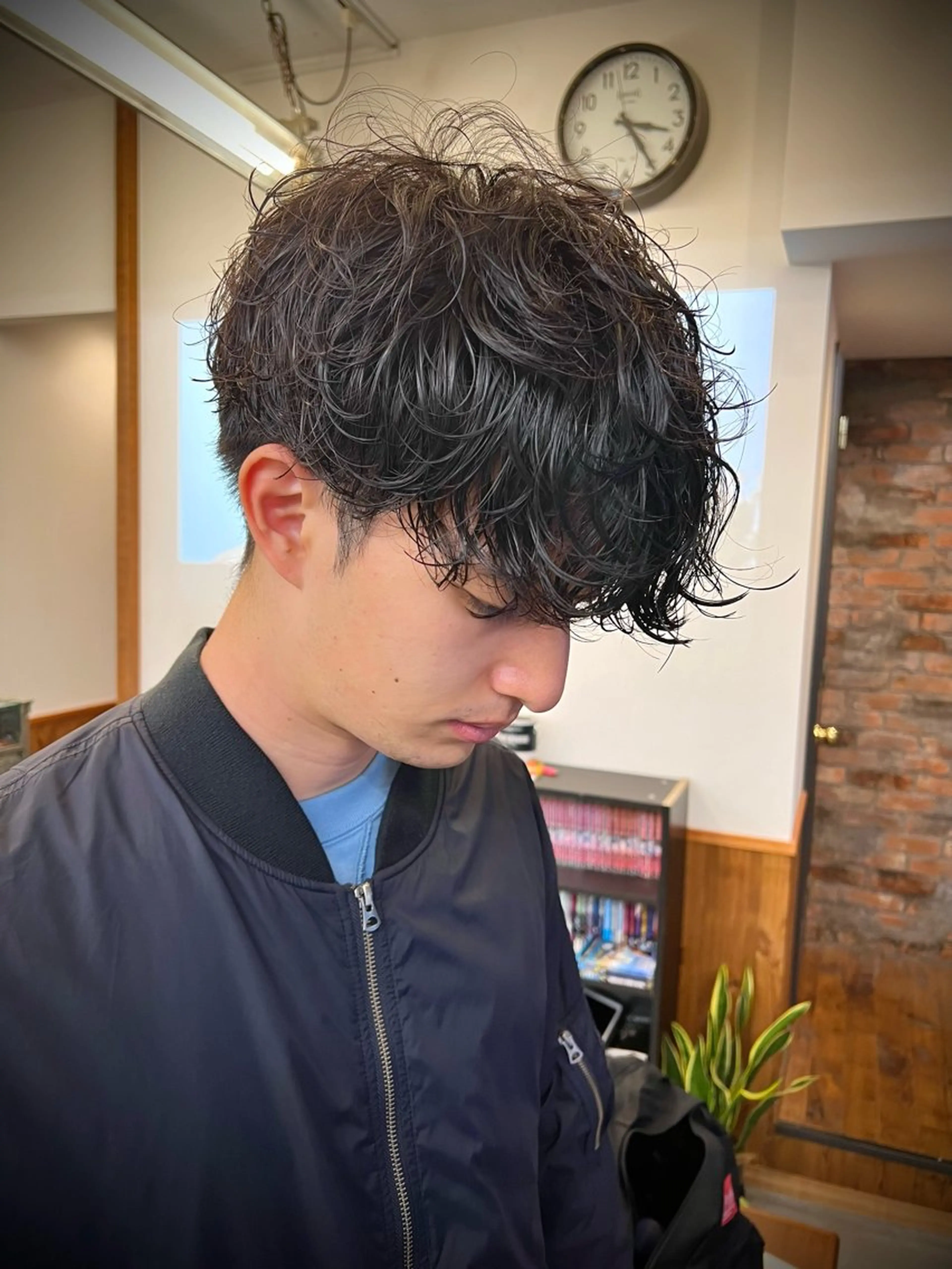 ショート パーマ スパイラルパーマ メンズパーマ メンズカットYUKIのヘアスタイル