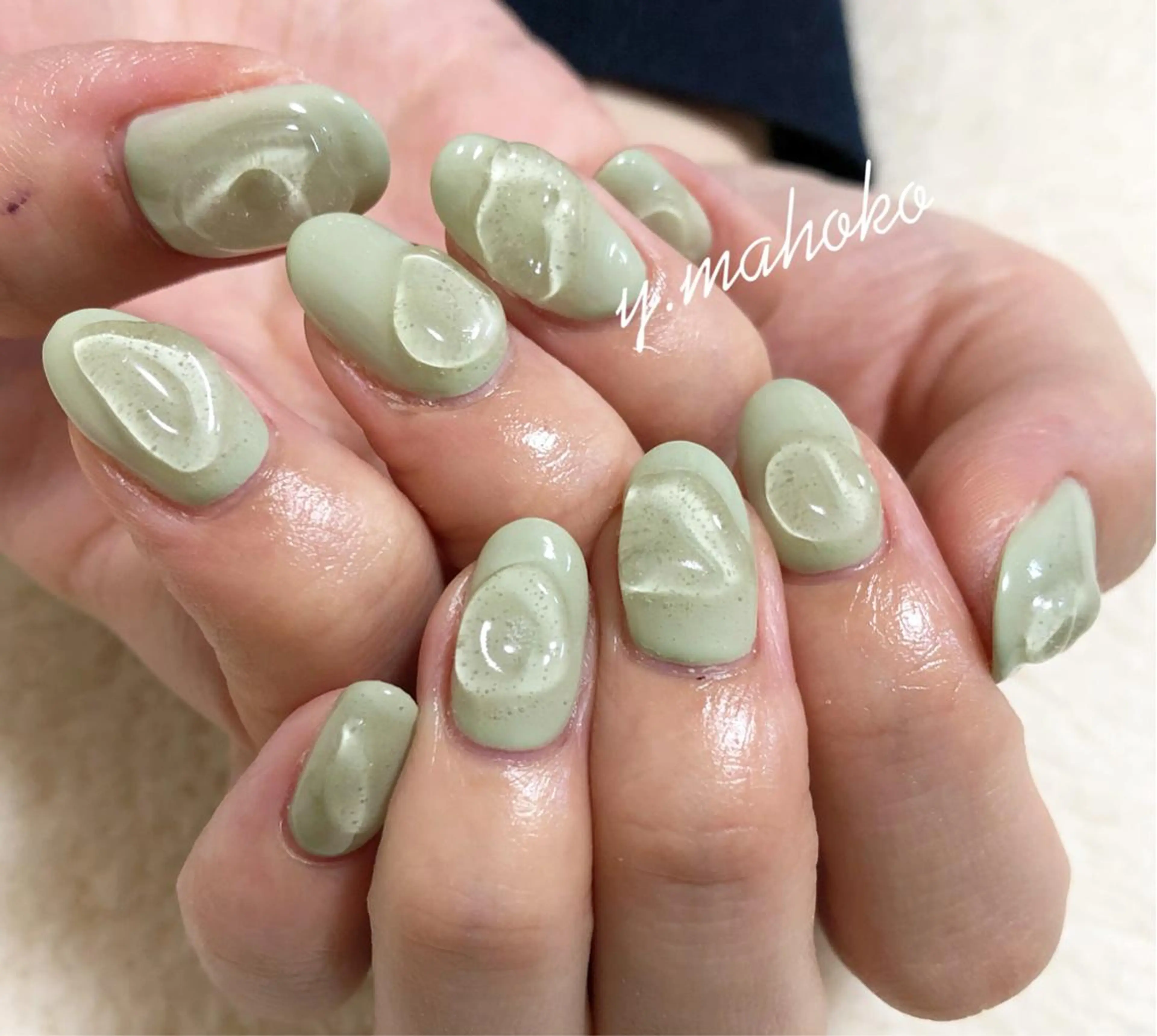 ネイル ハンドネイル She nail studio 原宿所属・パラジェル有/ スカルプ/mahoのネイルデザイン