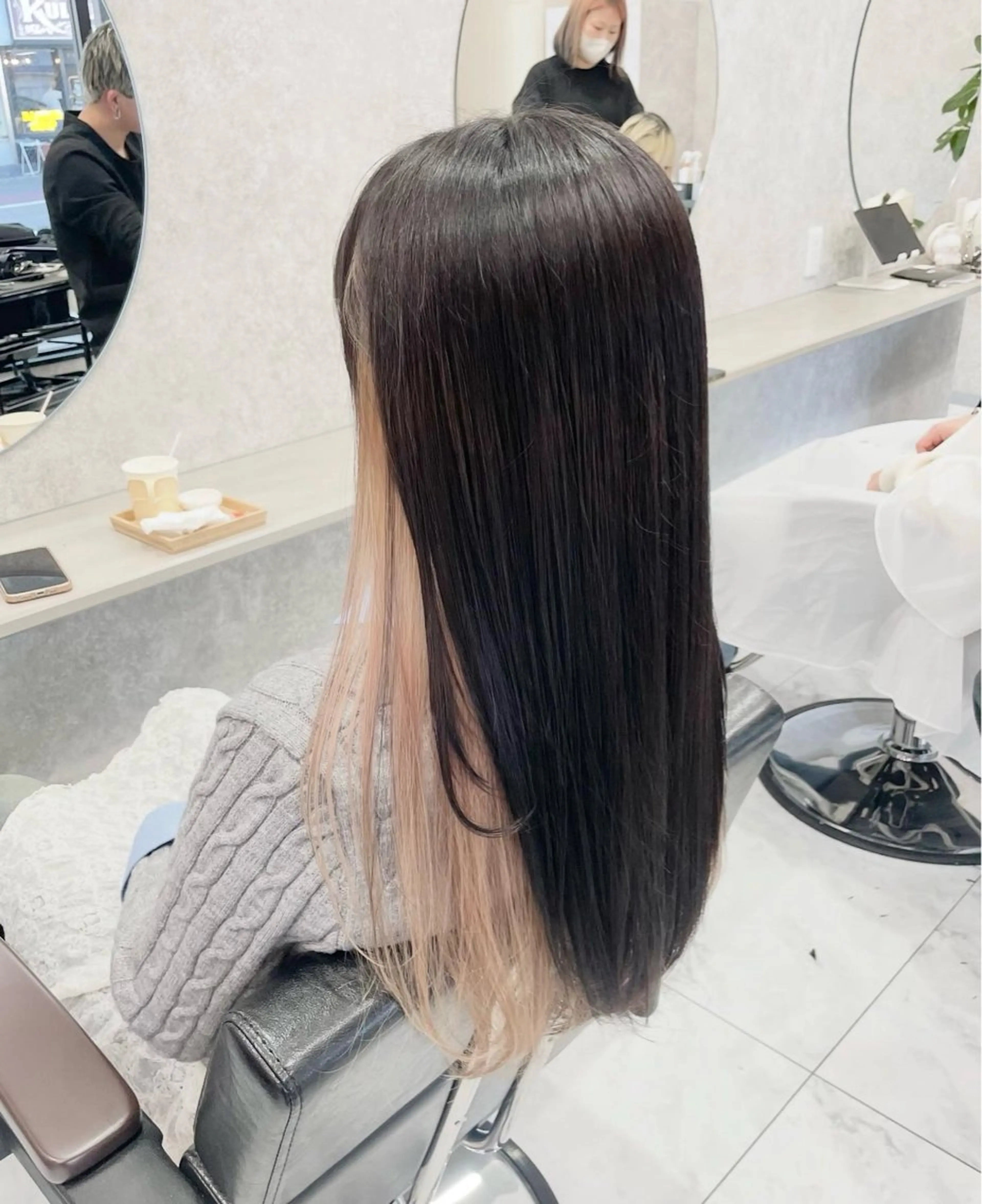 ロング 🦋ハイトーン🦋 石山 希理🦋のヘアスタイル