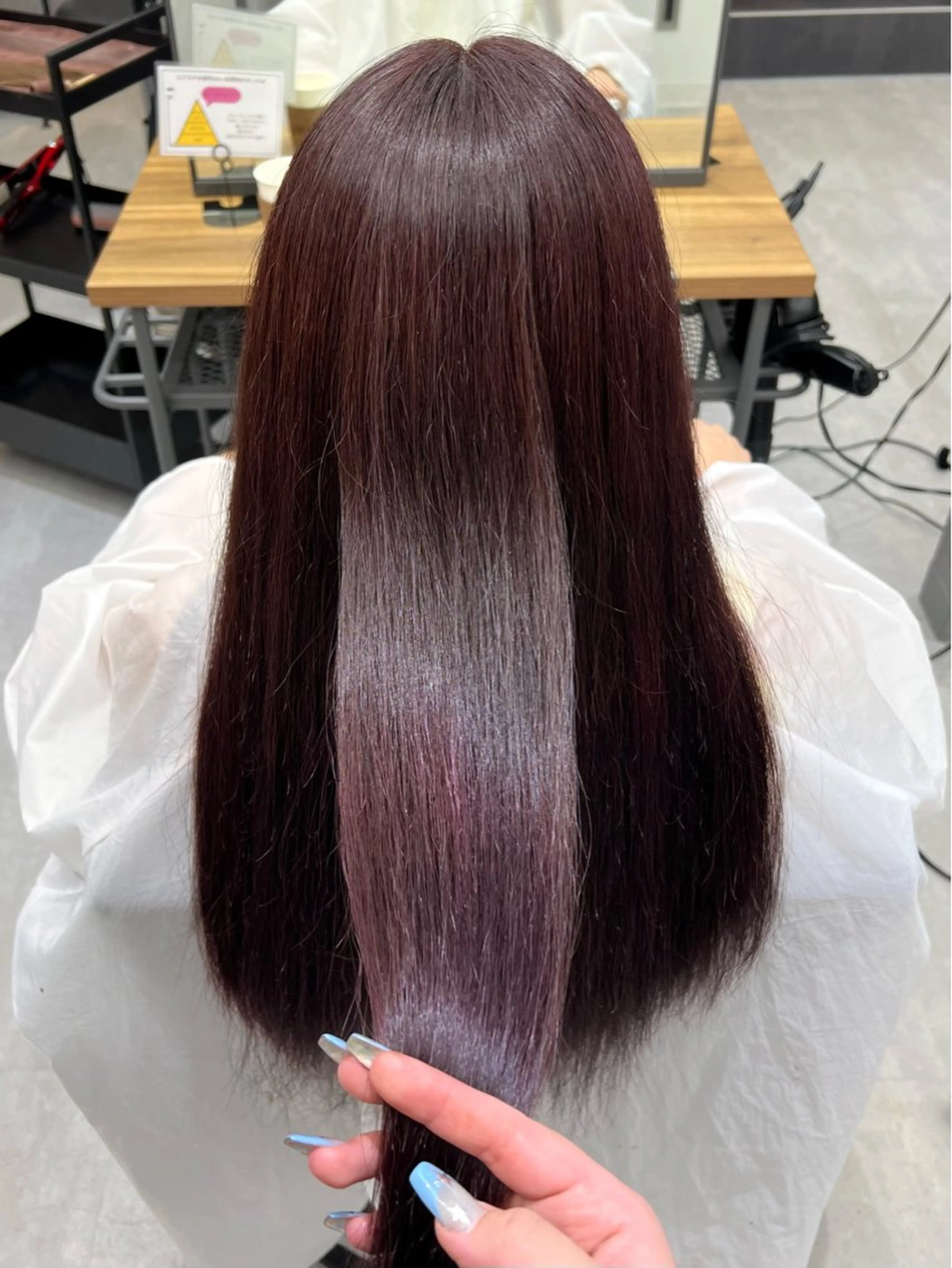 ロング カラー 透明感カラー ラベンダーカラー ラベンダーピンク ピンクカラー ショート/ウルフ カットモデル募集のヘアスタイル