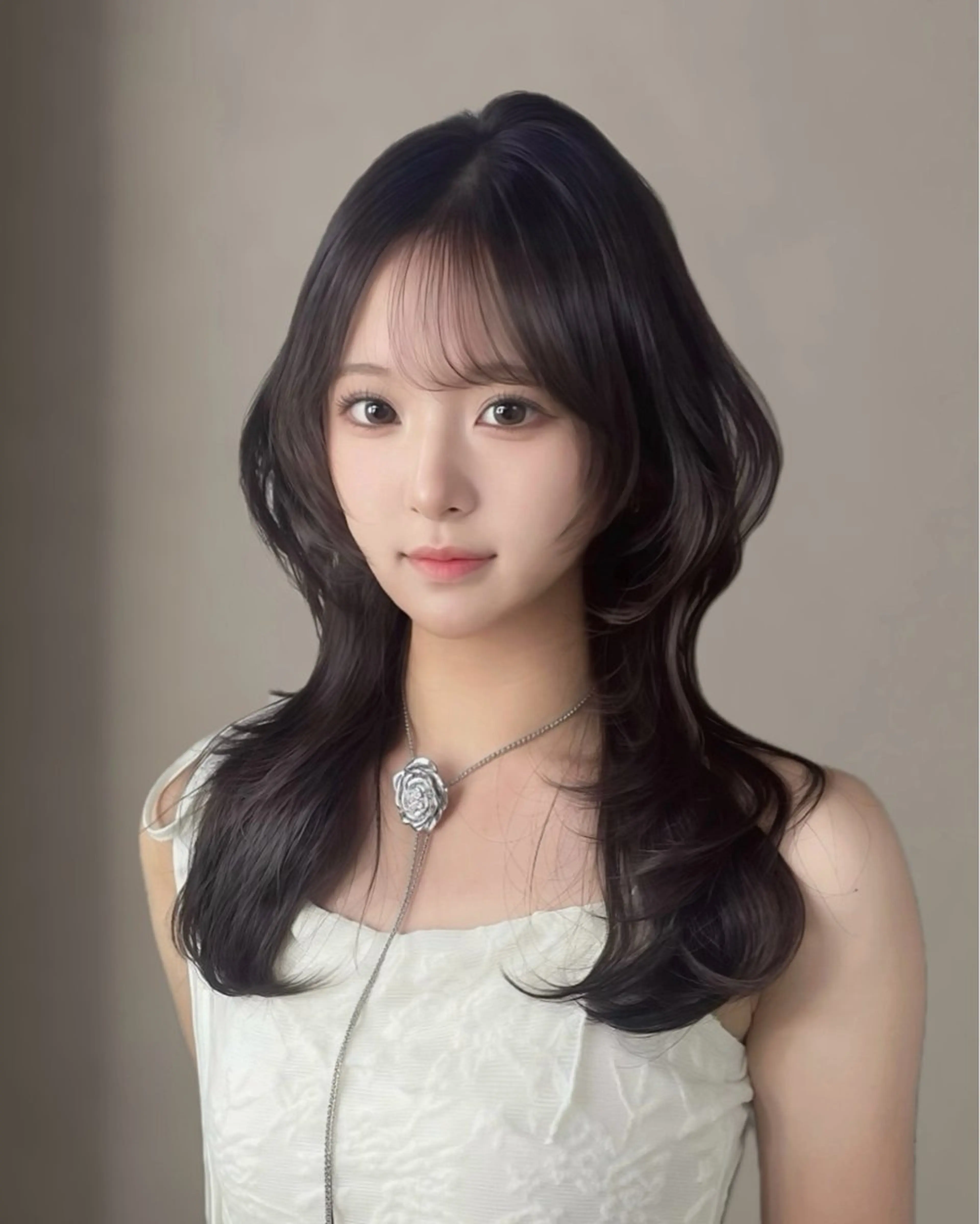 ロング カラー カット ヘアカラー トリートメント MIRAC所属・Ryoichi⛓️ 韓国ヘア/ハイトーンのヘアスタイル