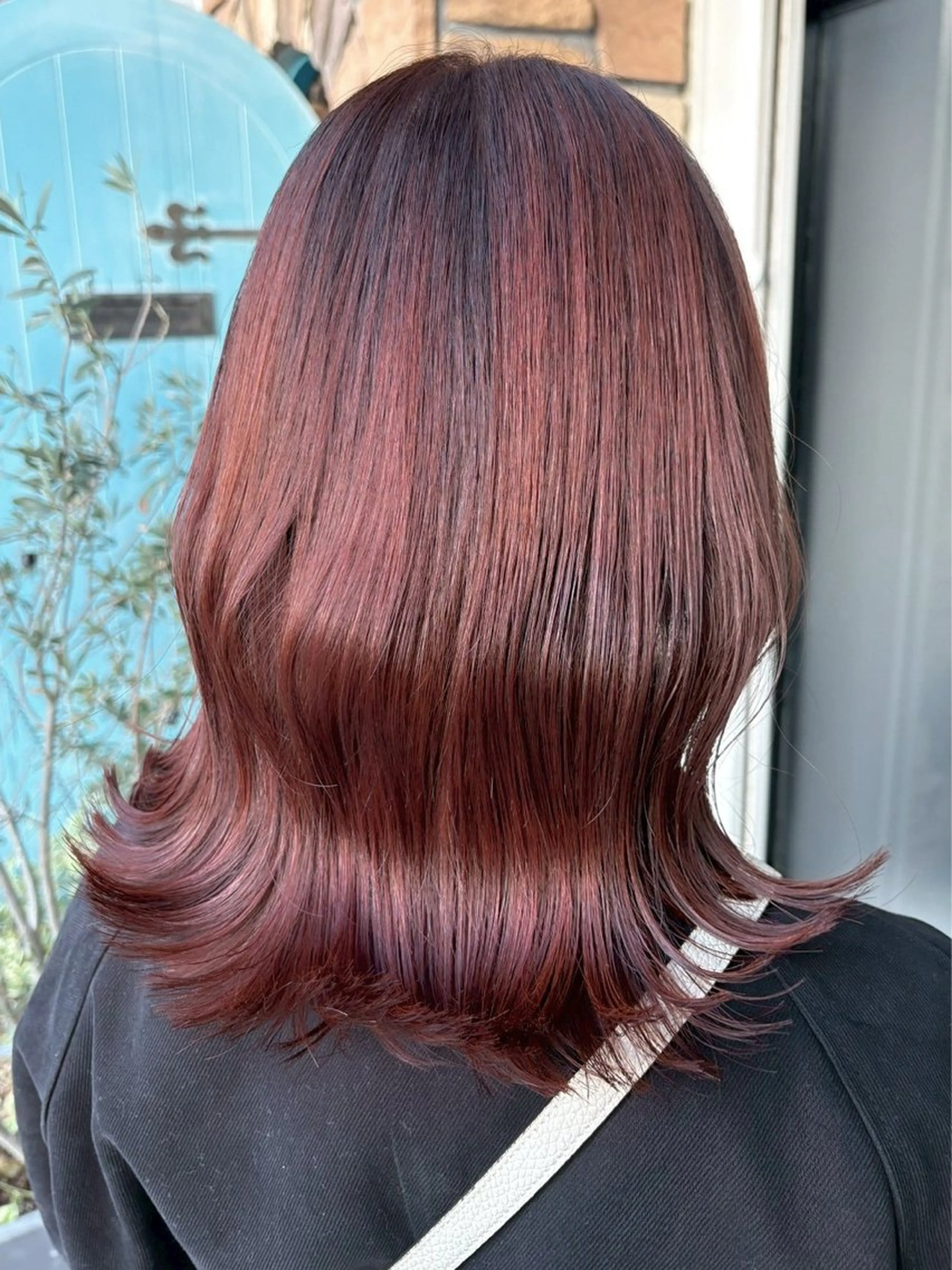 セミロング カラー カット ヘアカラー トリートメント ハイトーン/韓国風/ 艶髪/吉祥寺のヘアスタイル