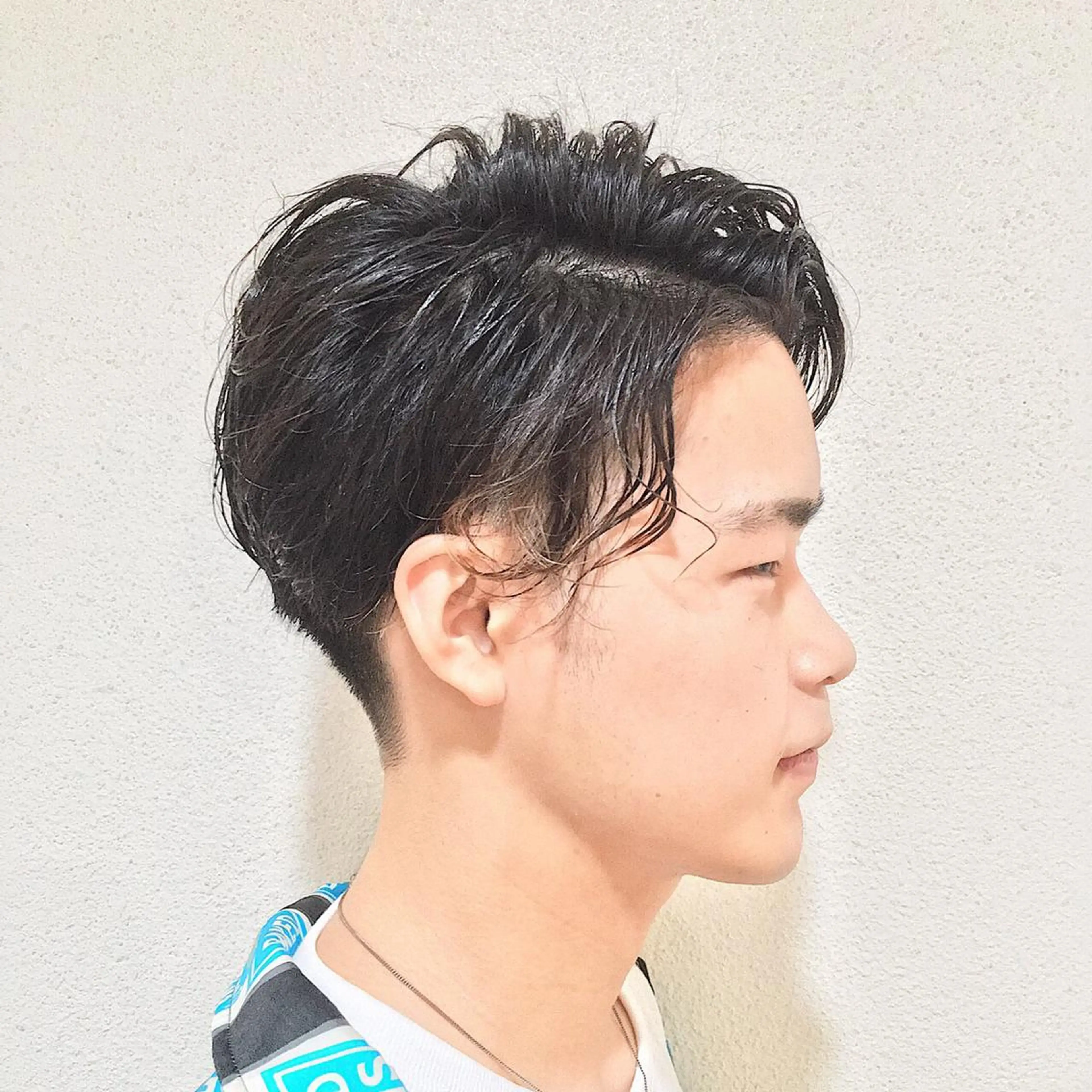 パーマ メンズ フェードカット マッシュ メンズパーマ メンズサロン rootのヘアスタイル