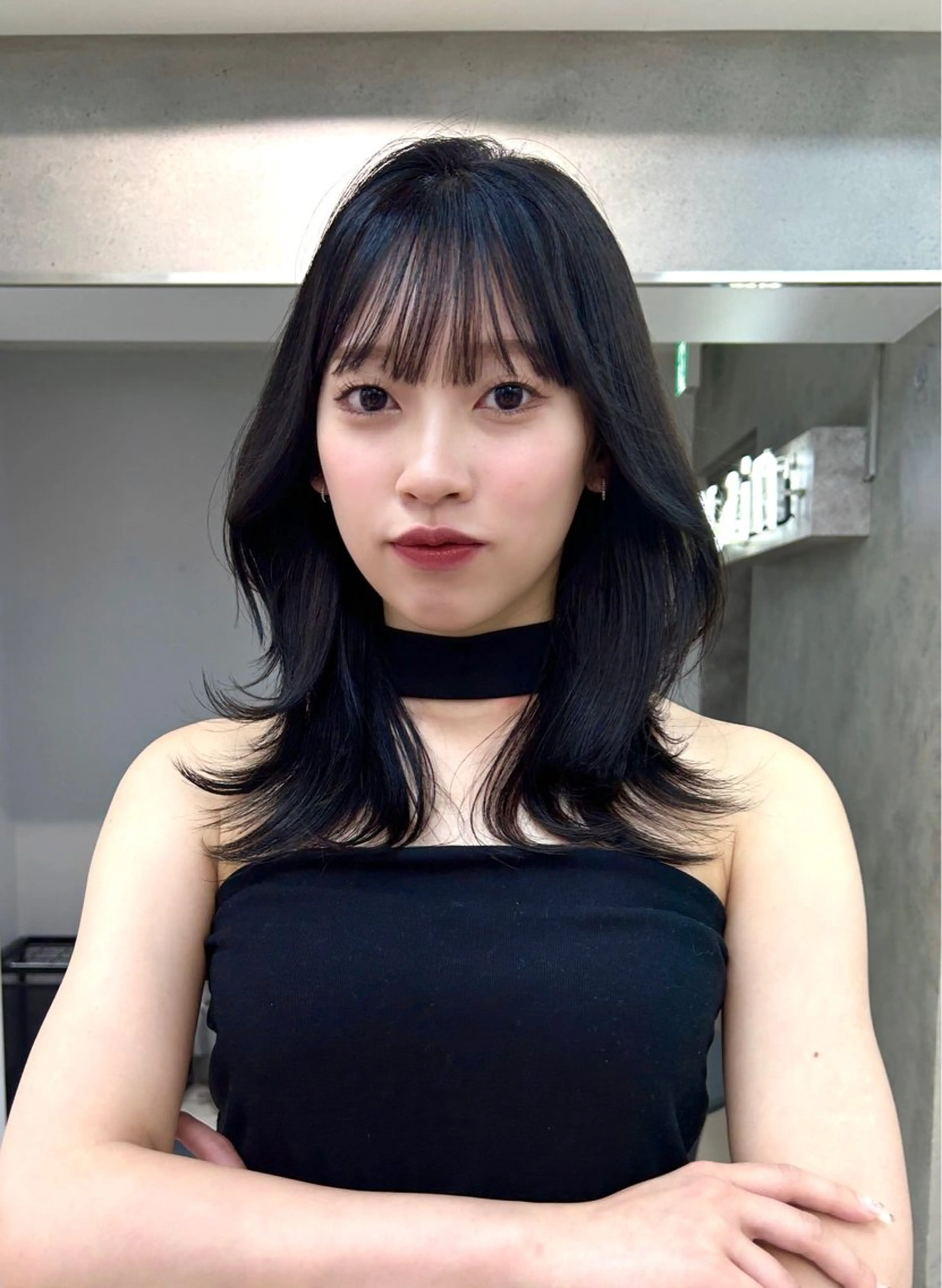 ミディアム くびれボブレイヤー 渋谷/kougaのヘアスタイル