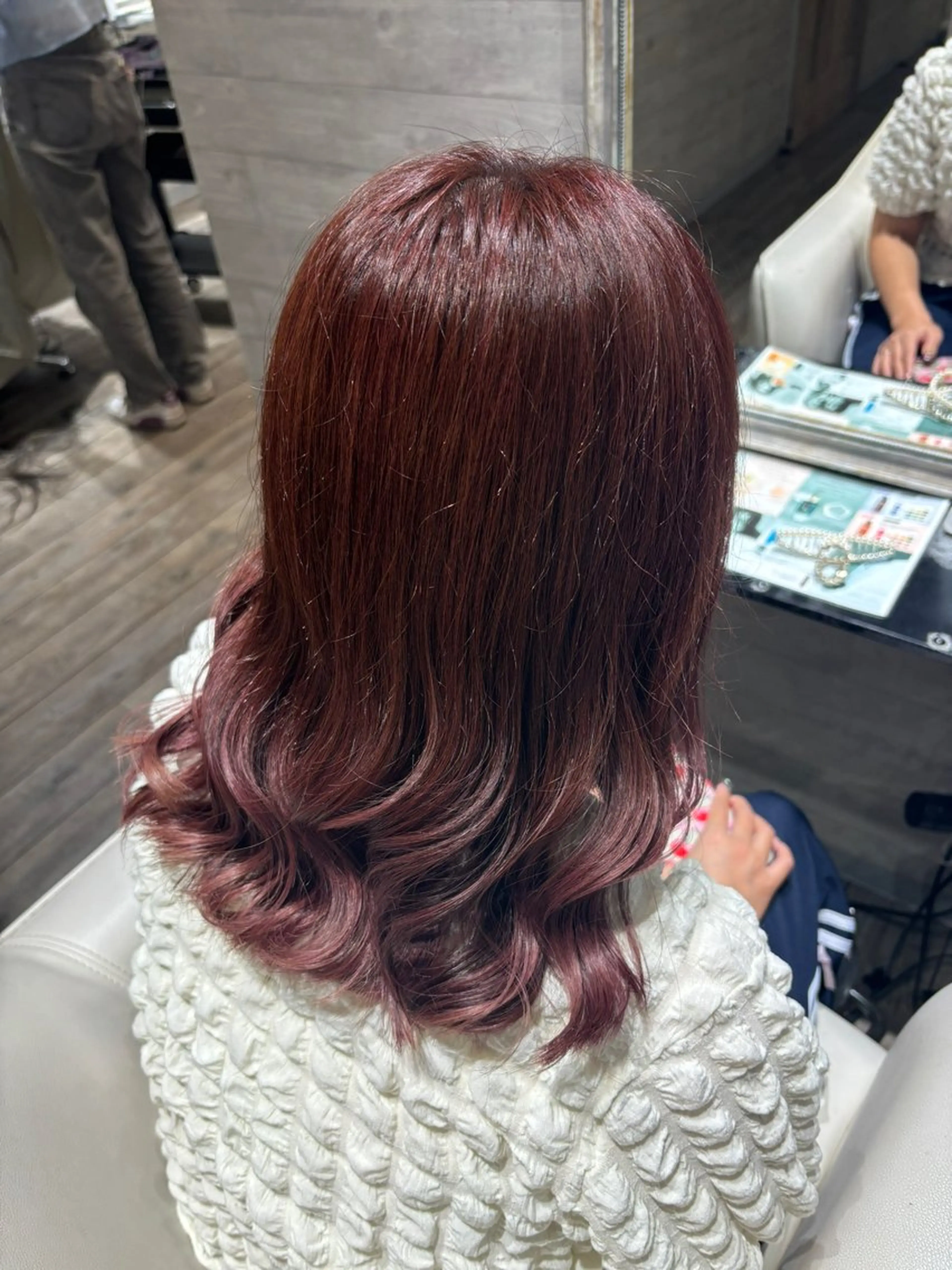 セミロング カラー ブリーチ ダブルカラー ブリーチなしカラー 🫐インナーカラー 髪質改善🫐/MEIのヘアスタイル