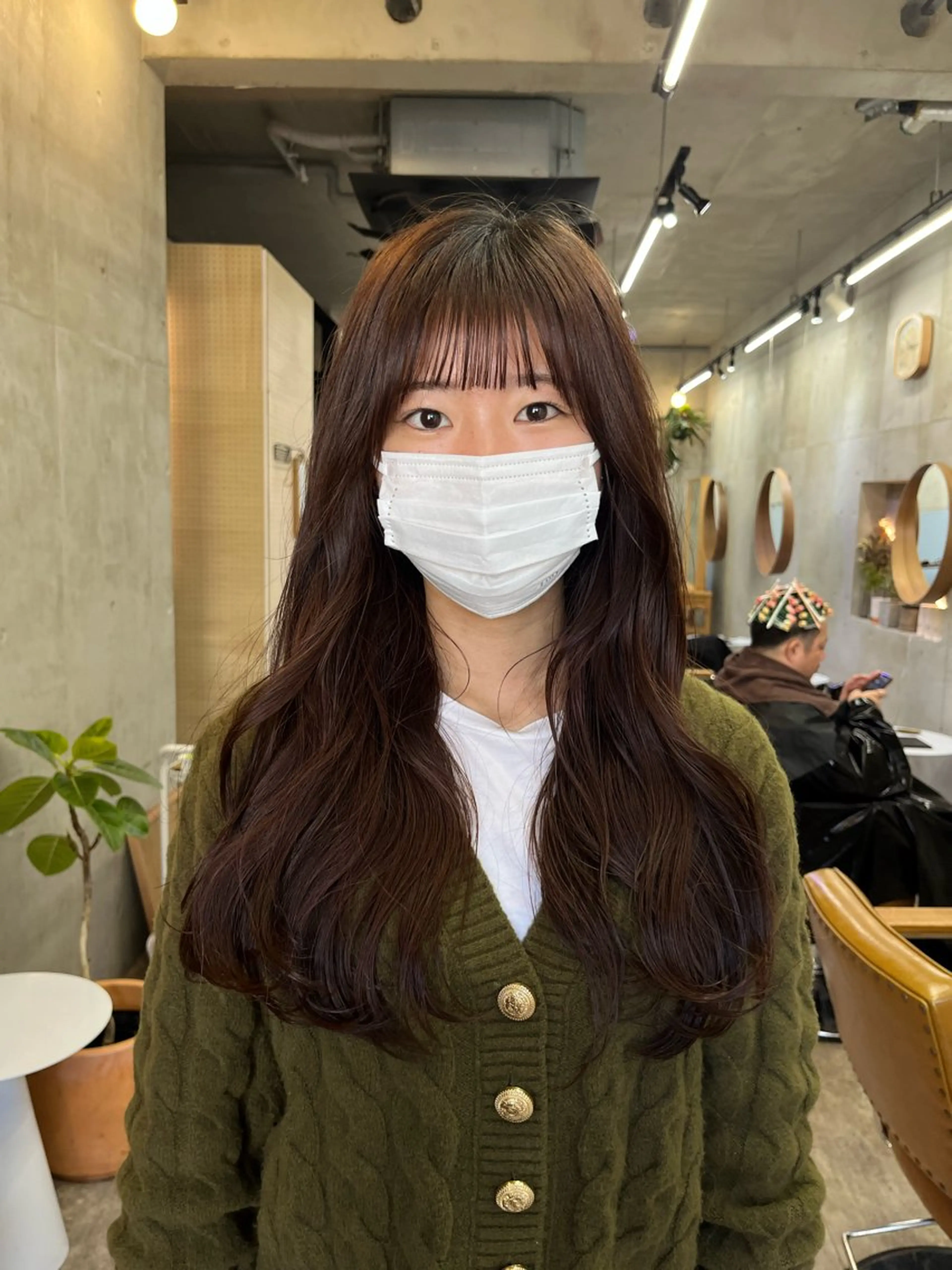 ロング カラー 顔周りカット 韓国風ヘア 似合わせカット カット 🤎𝐌𝐚𝐨⌇ お悩み解決美容師🤎のヘアスタイル