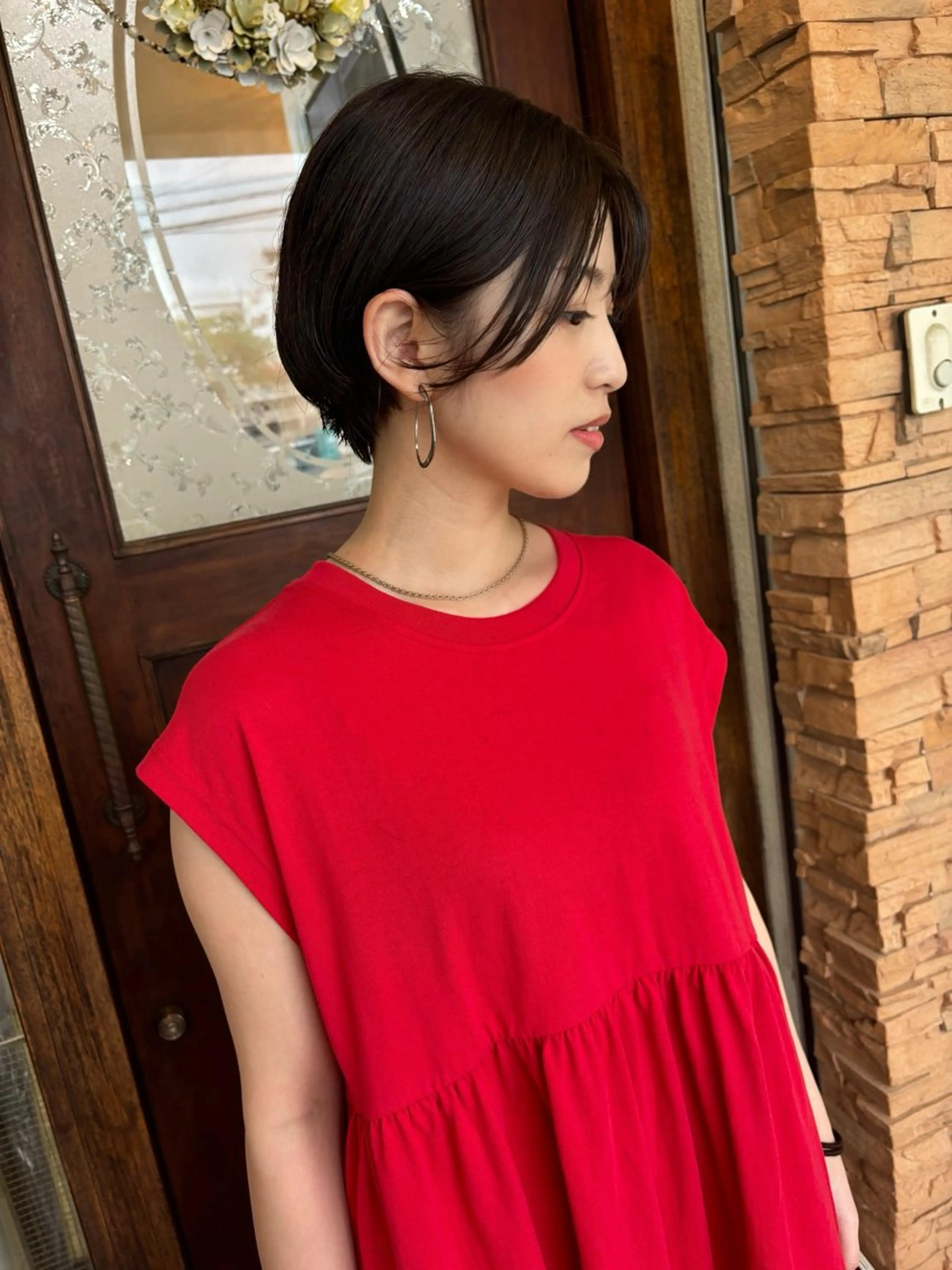 ショート カラー イルミナカラー カット ヘアカラー grand juteのヘアスタイル