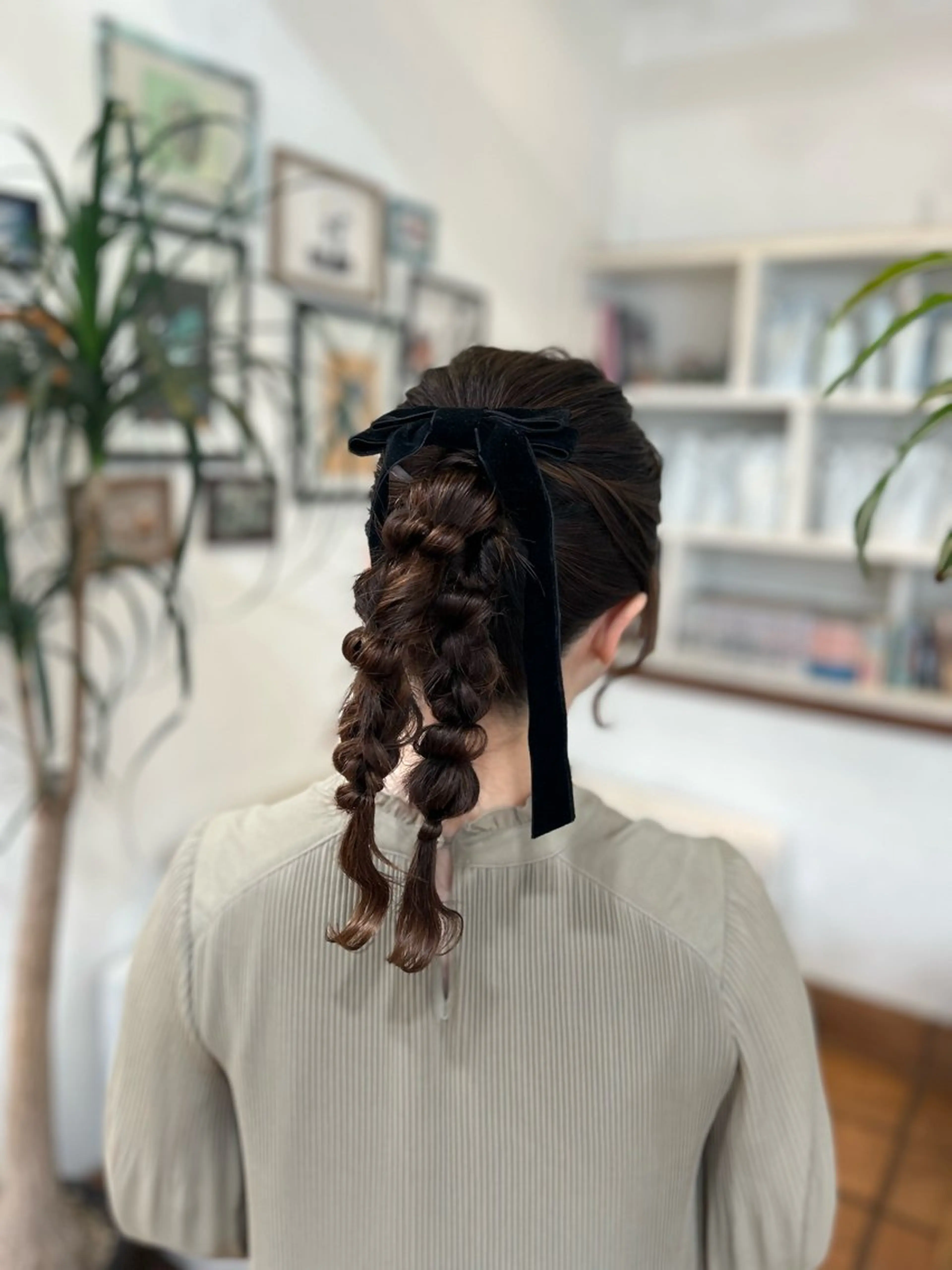 ヘアアレンジ ポニーテール ヘアセット ✂︎店長✂︎ ちさきのヘアスタイル