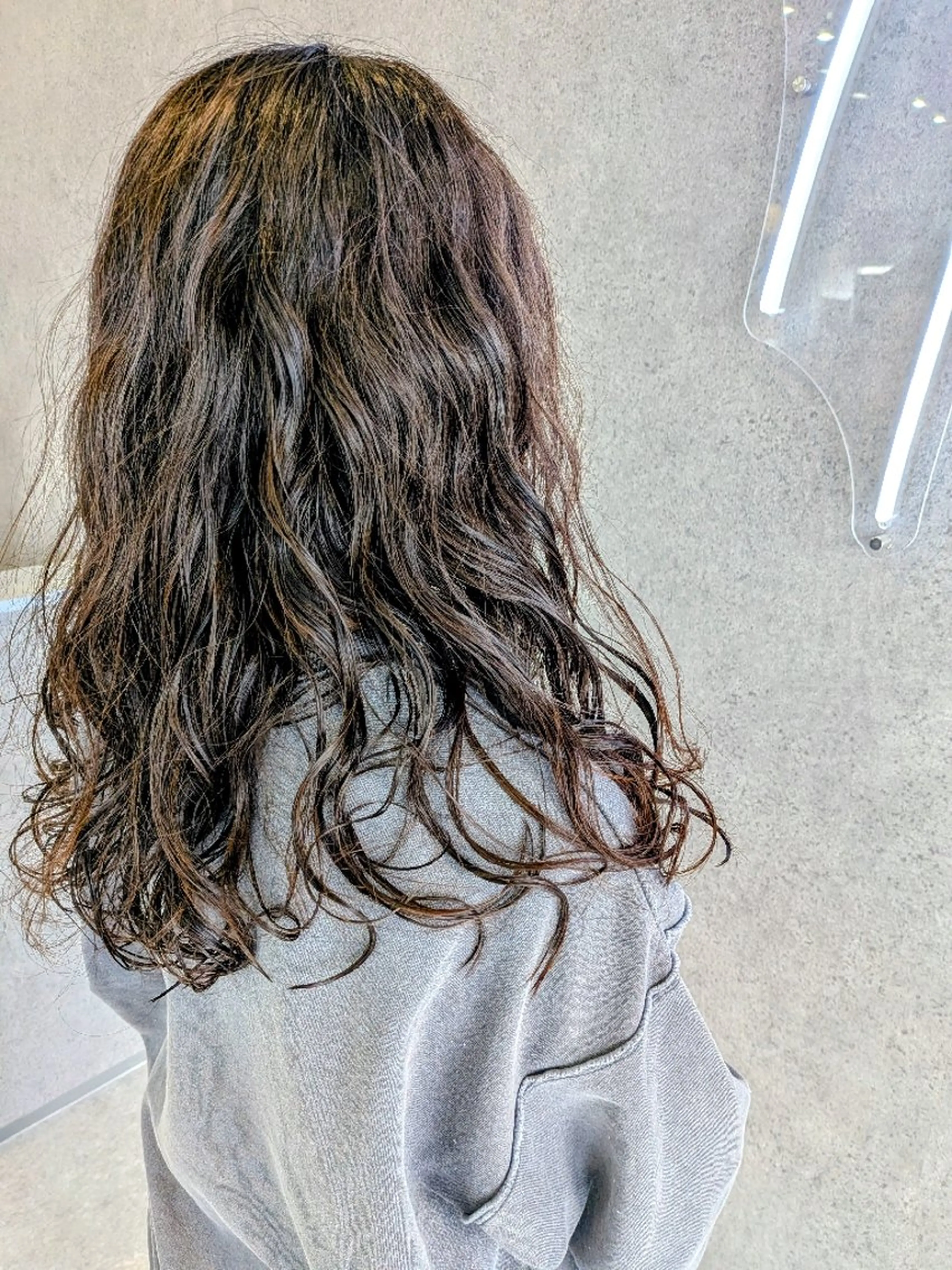 ロング パーマ カット パーマ ARCANA 鴨井　絵利子のヘアスタイル