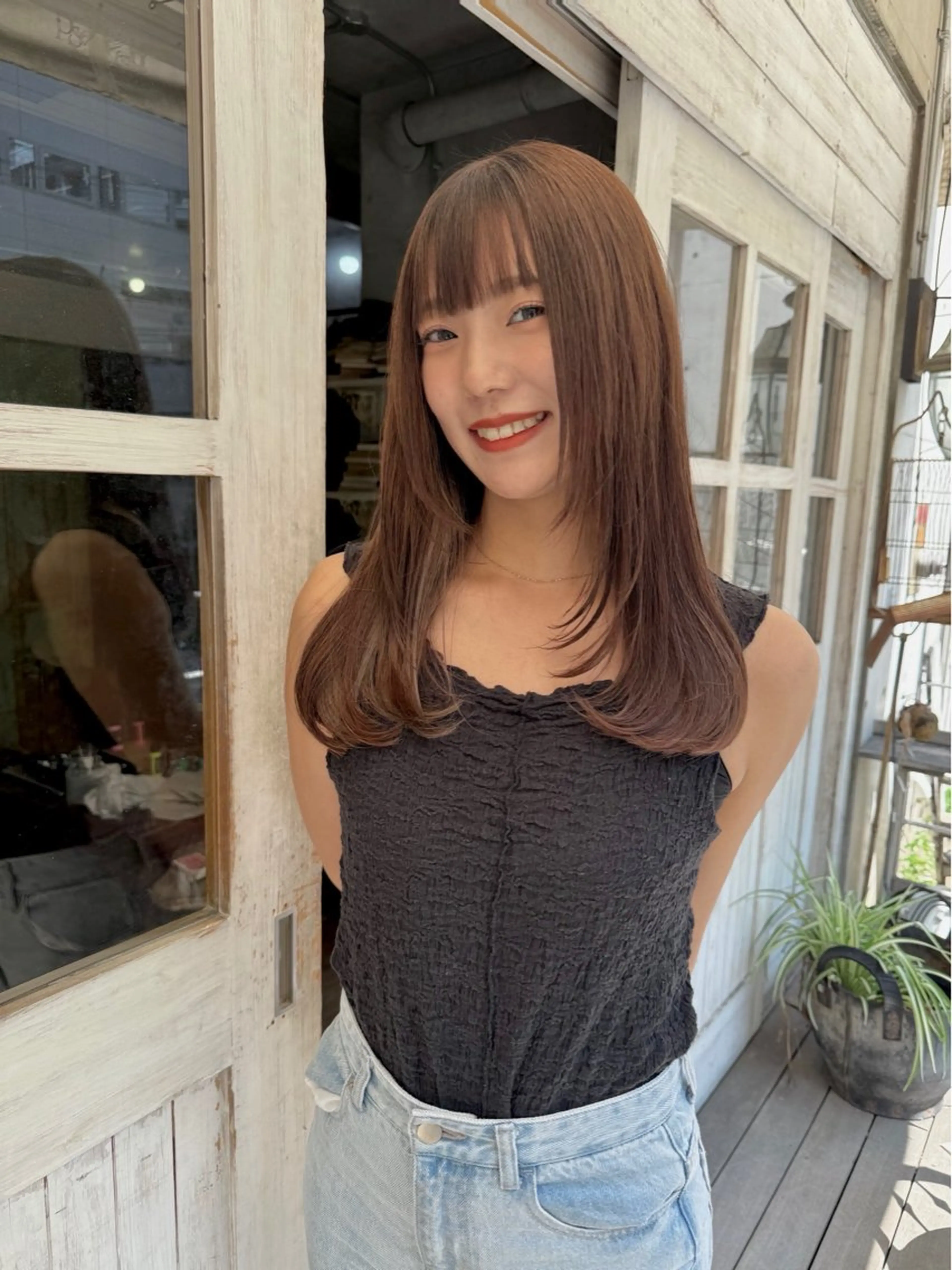 セミロング カラー メンズ メンズブリーチ ブリーチ ブリーチなしカラー ヘアカラー トリートメント 艶髪/ハイトーン /masami🩵のヘアスタイル