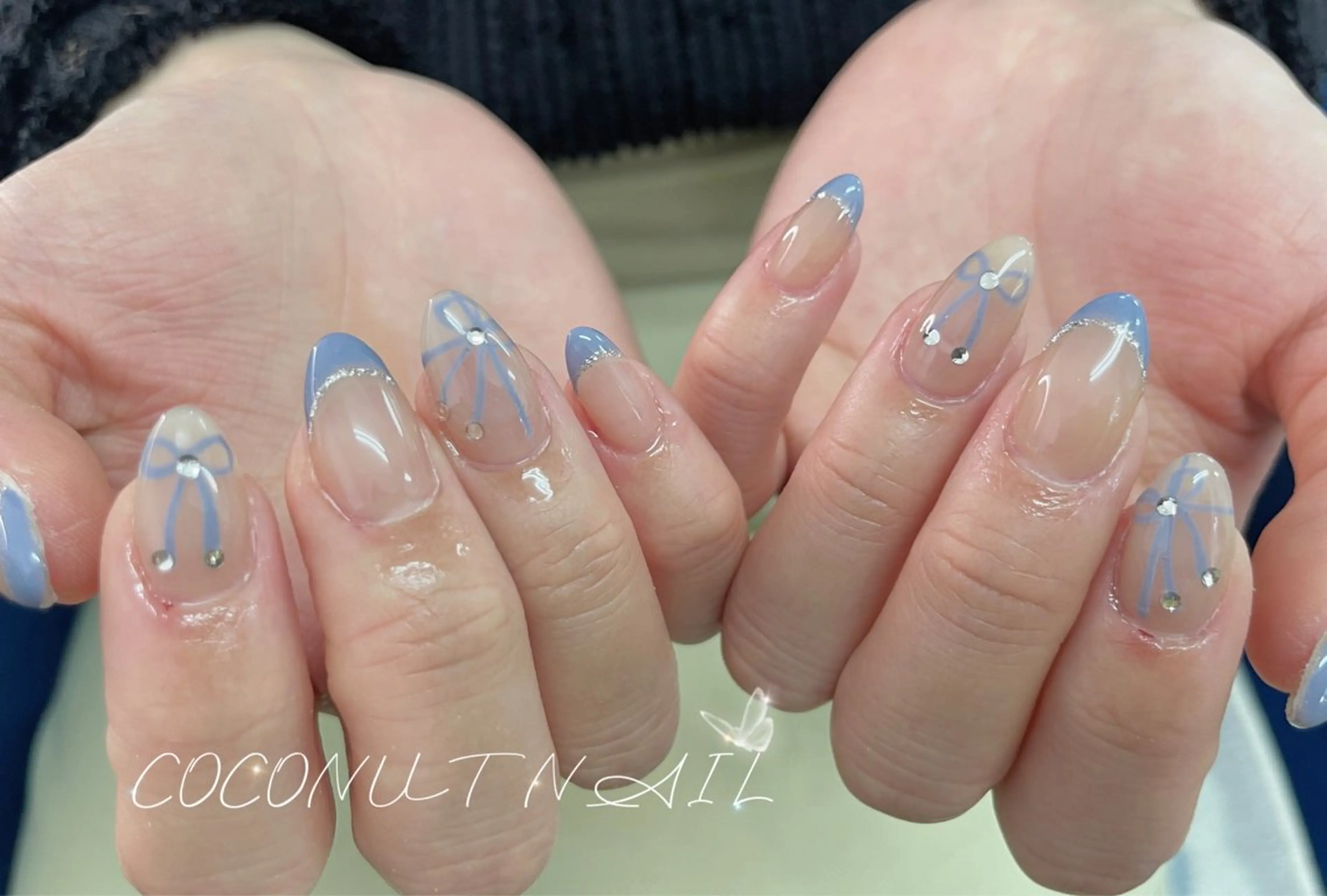 ネイル べっ甲ネイル フレンチネイル キラキラネイル マグネットネイル 大理石ネイル(マーブル) 神田 ココナッツのネイルデザイン