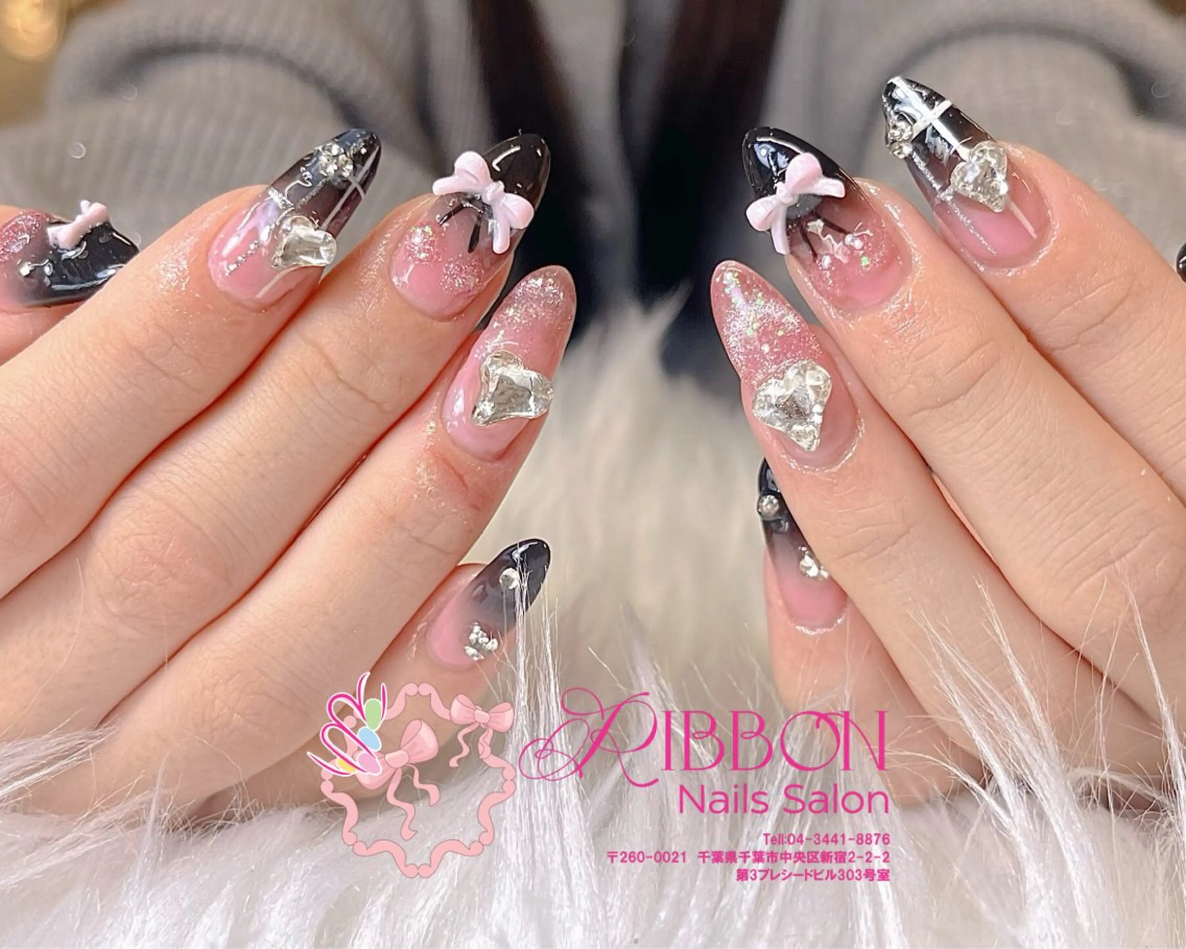 ネイル チークネイル フットネイル フレンチネイル グラデーション 韓国ネイル ハンドネイル Ribbonnail salonのネイルデザイン