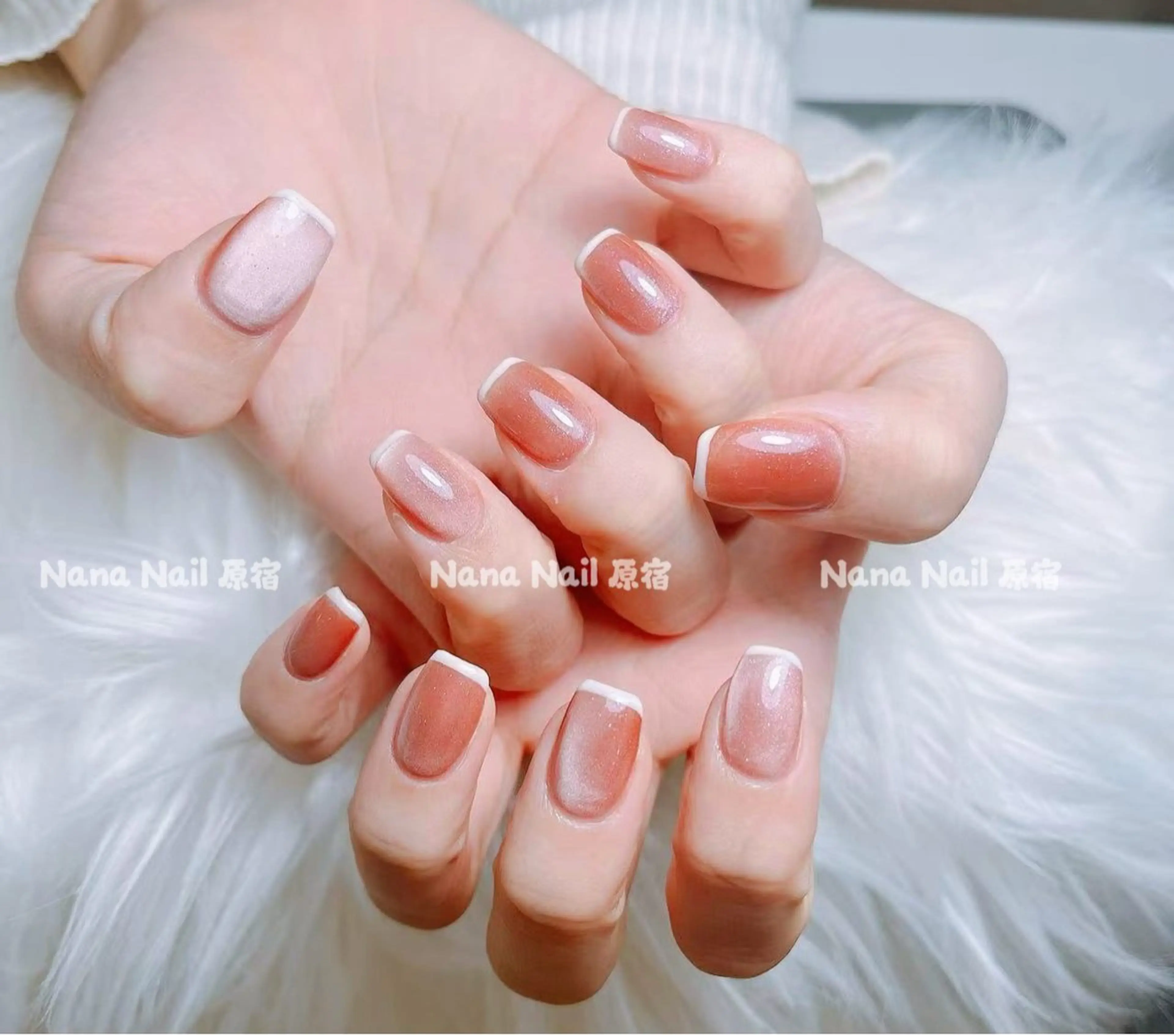 ネイル フレンチネイル マグネットネイル ハンドネイル Unicorn Nail原宿表参道のネイルデザイン