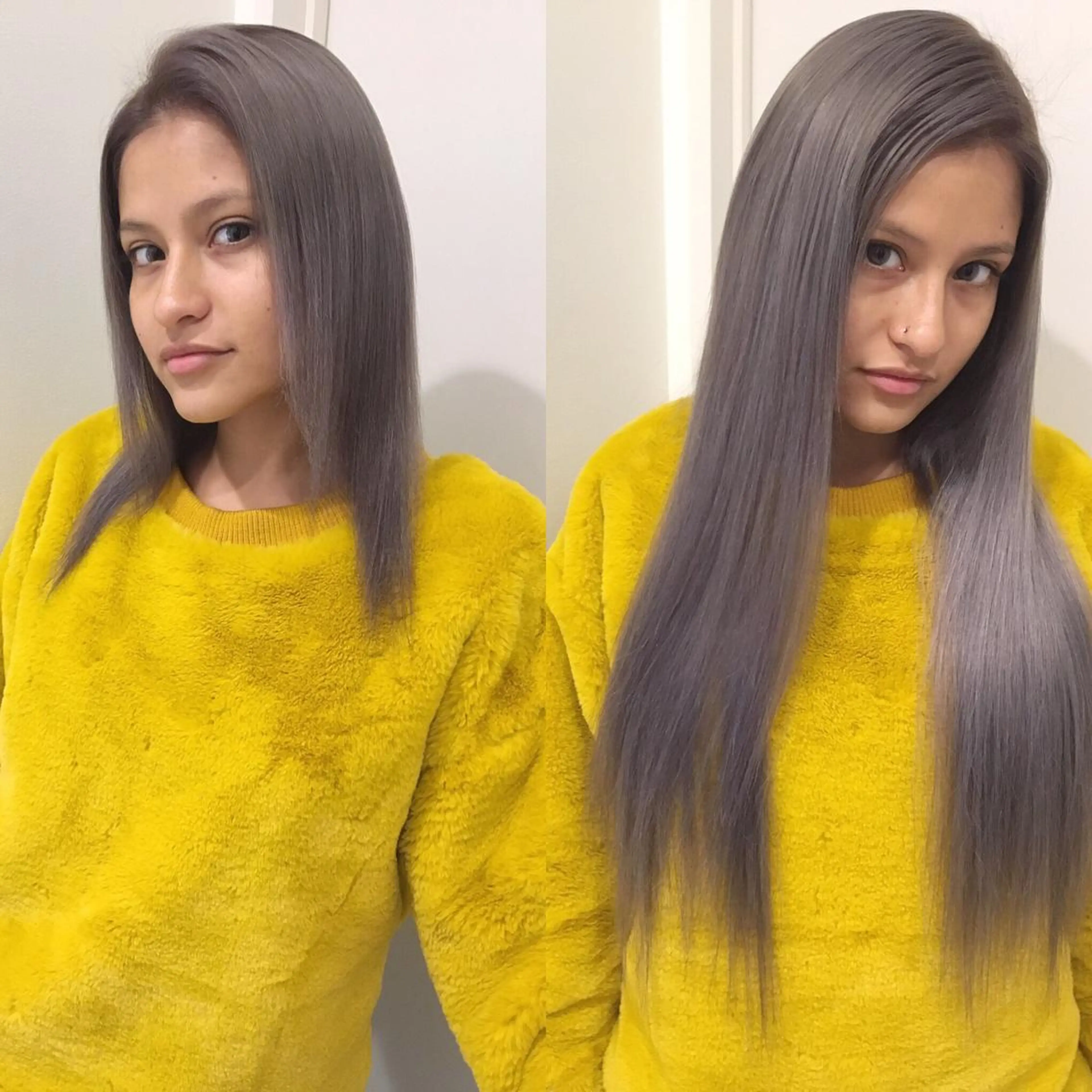 ヘアカラー トリートメント エクステ 🌈評価No.1🌈 艶髪カラー❌エクステのヘアスタイル