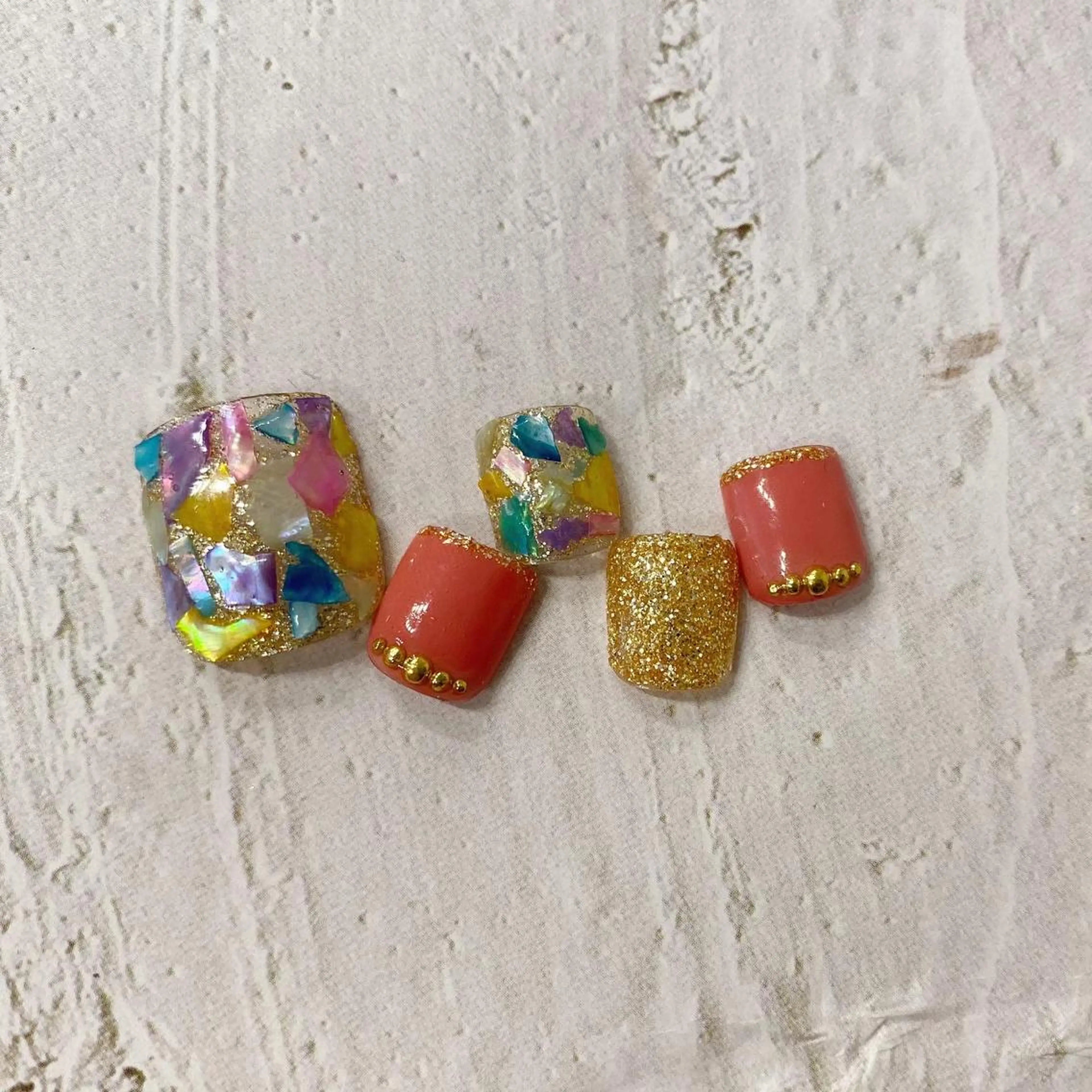 ネイル クリアネイル フットネイル 氷ネイル・うるうるネイル キラキラネイル 韓国ネイル mermooi所属・melumooi nailのネイルデザイン