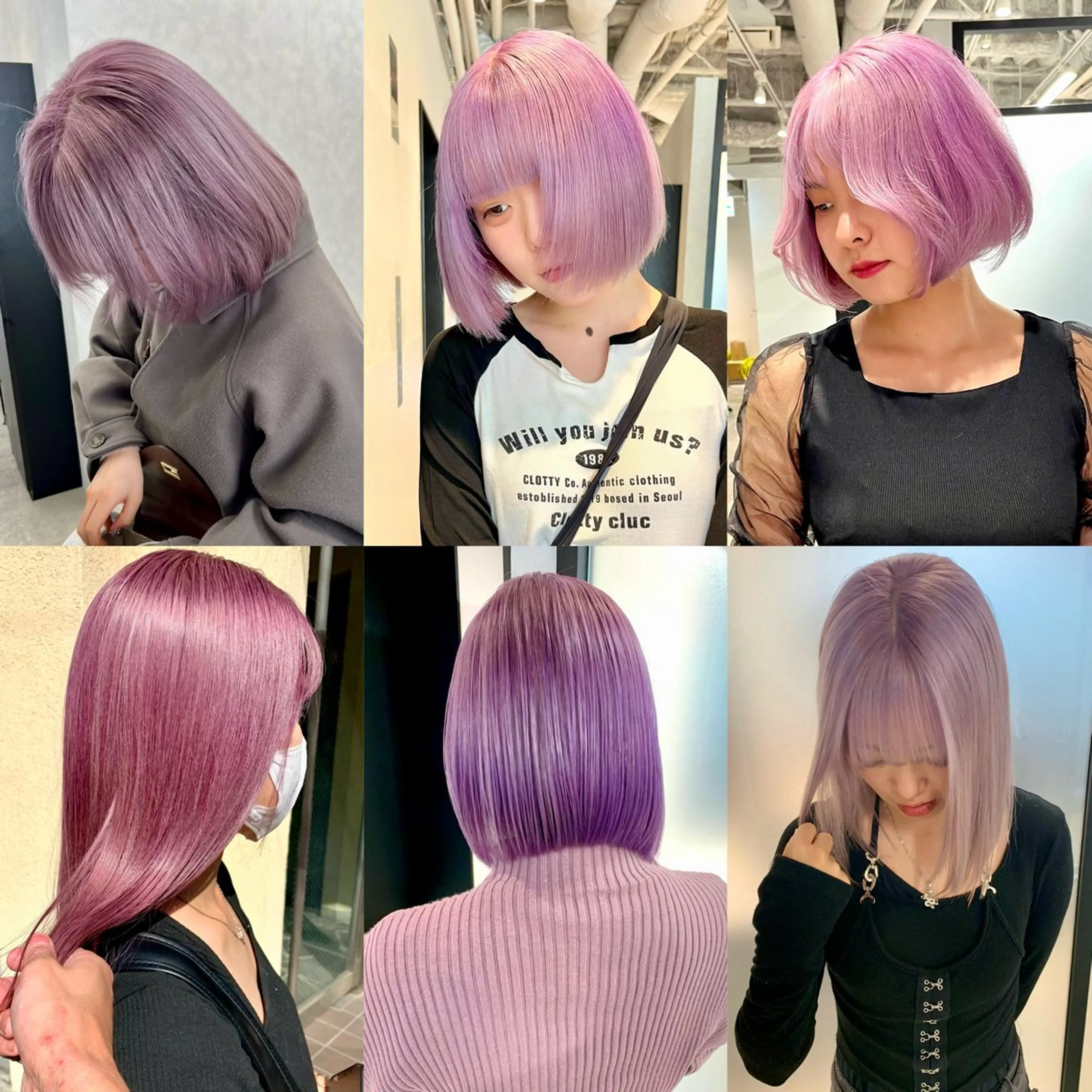 カラー ヘアアレンジ ピンクカラー ヘアカラー トリートメント ハイトーン/美髪矯正 🍃大江拓実のヘアスタイル