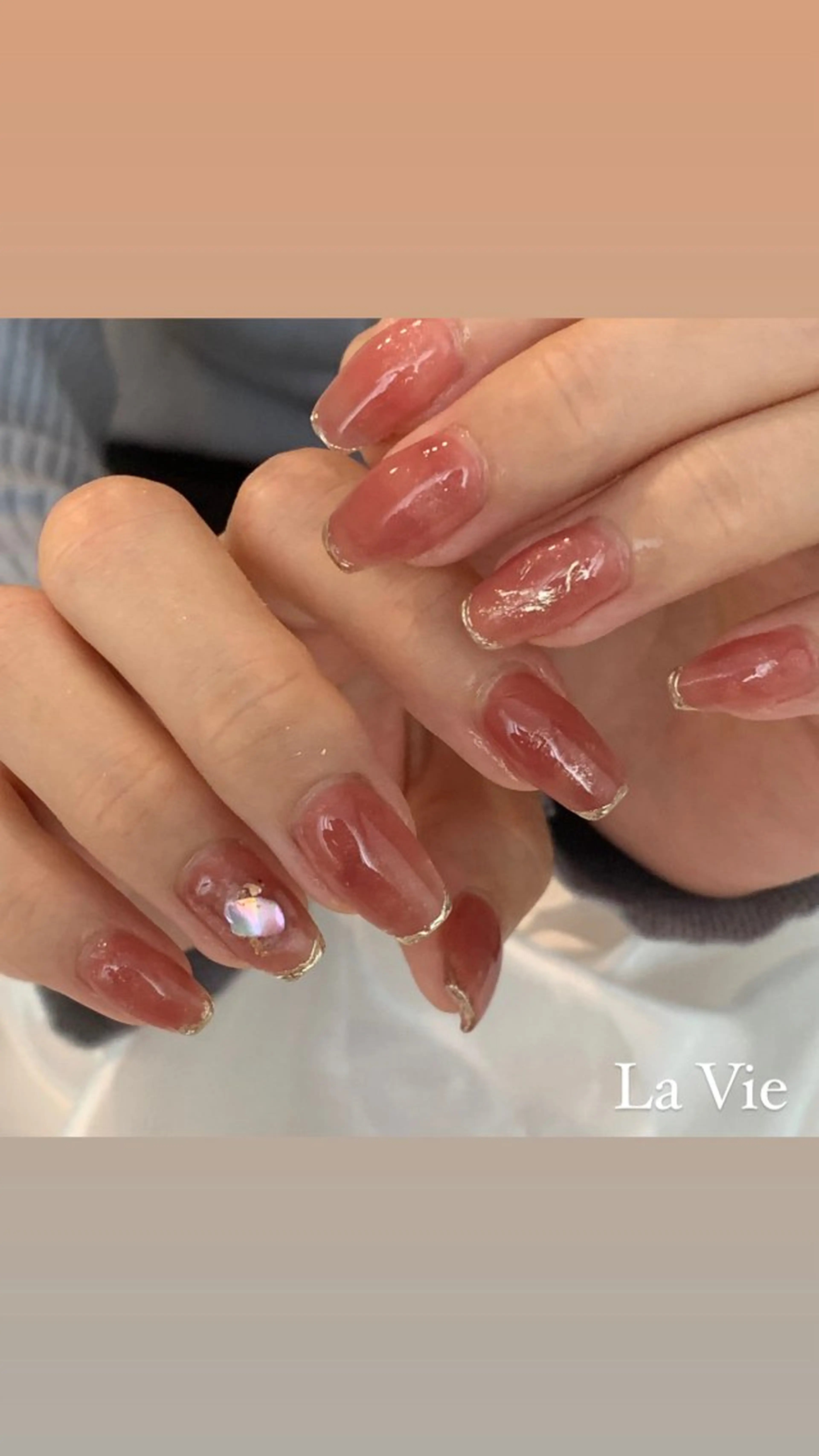 ロング ハンドネイル フットネイル 竹下 凌香のネイルデザイン