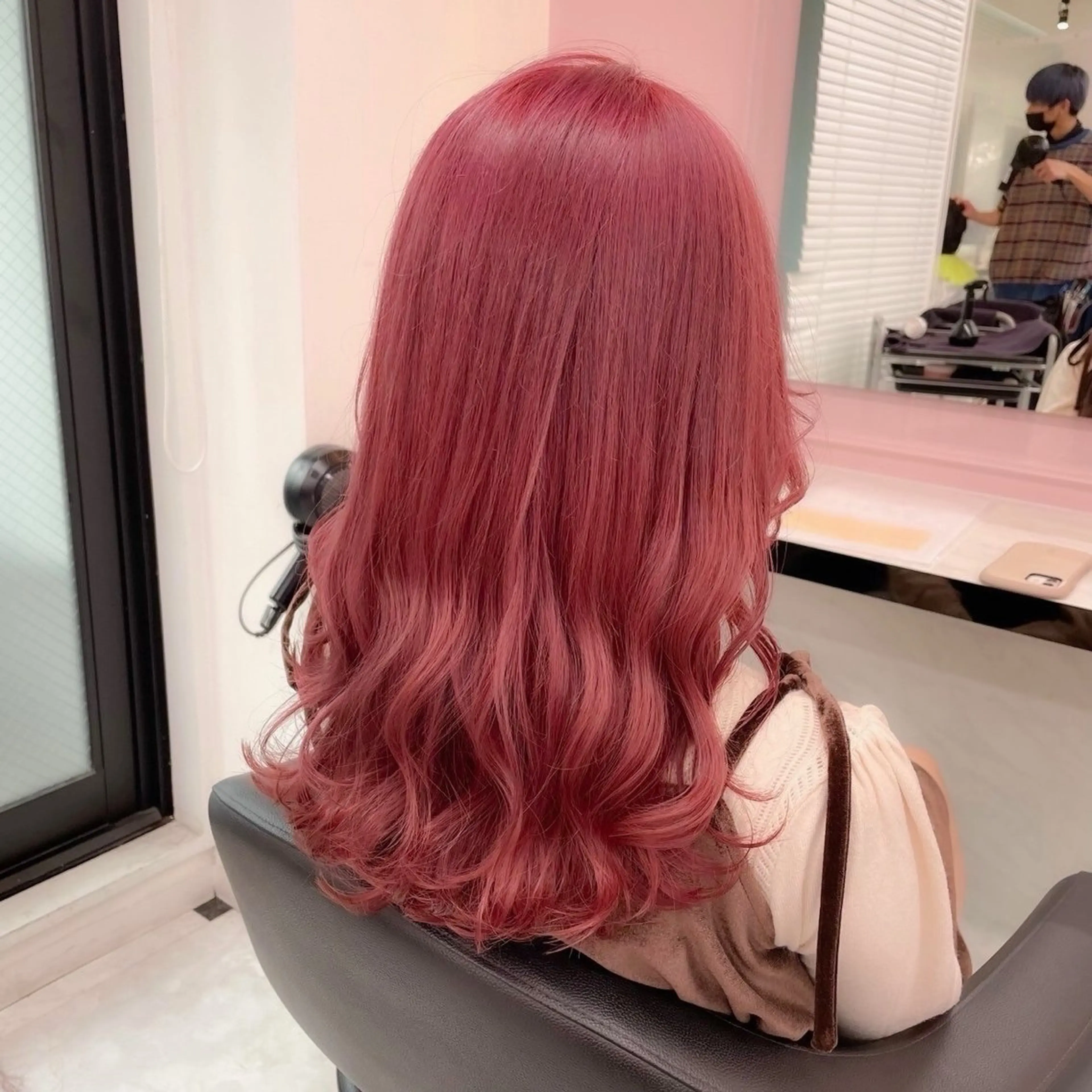 ロング カラー ヘアアレンジ ヘアカラー えびけん/色落ちまで 可愛い♥️のヘアスタイル