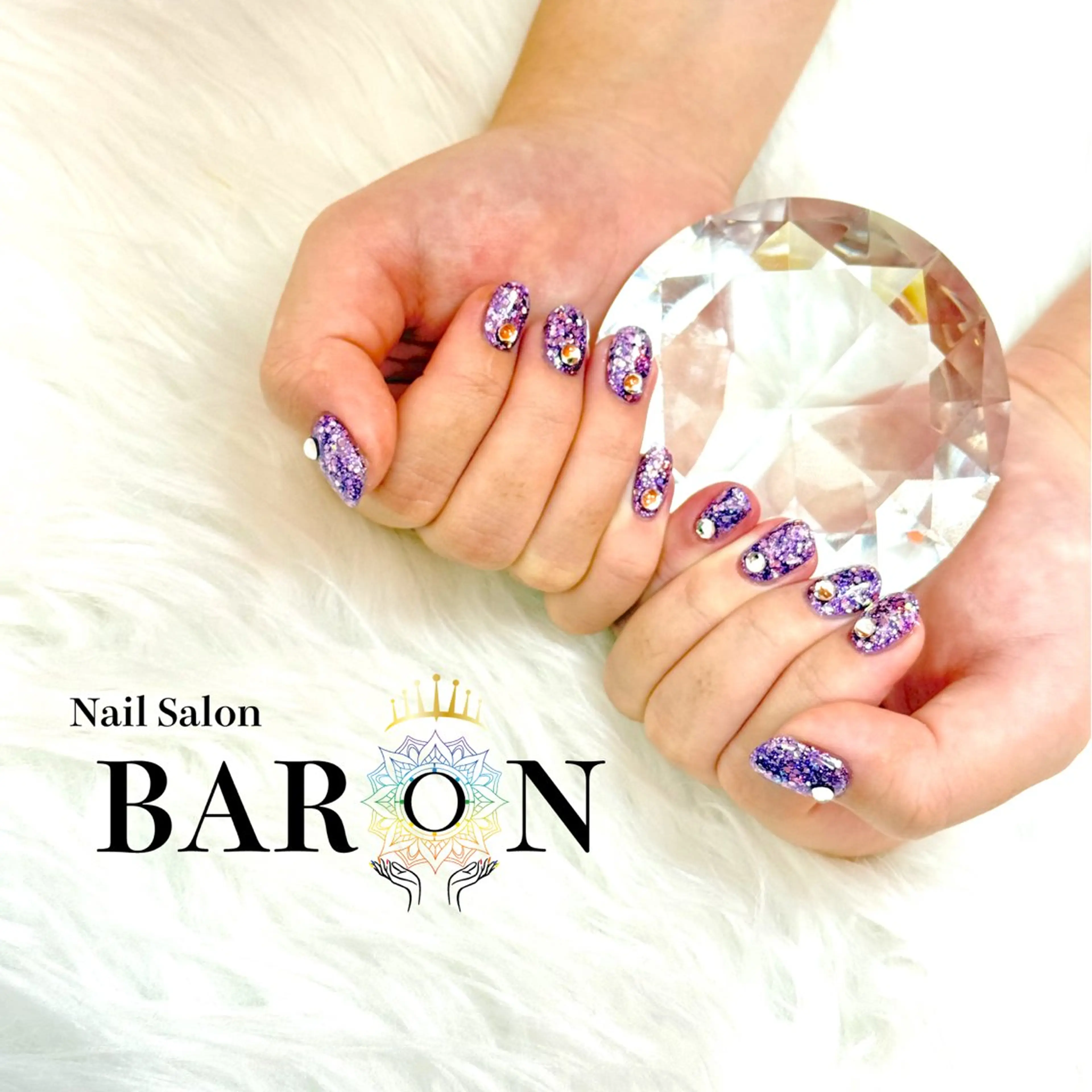 ネイル ストーンネイル BARON本厚木店 🐹RIN🐹のネイルデザイン