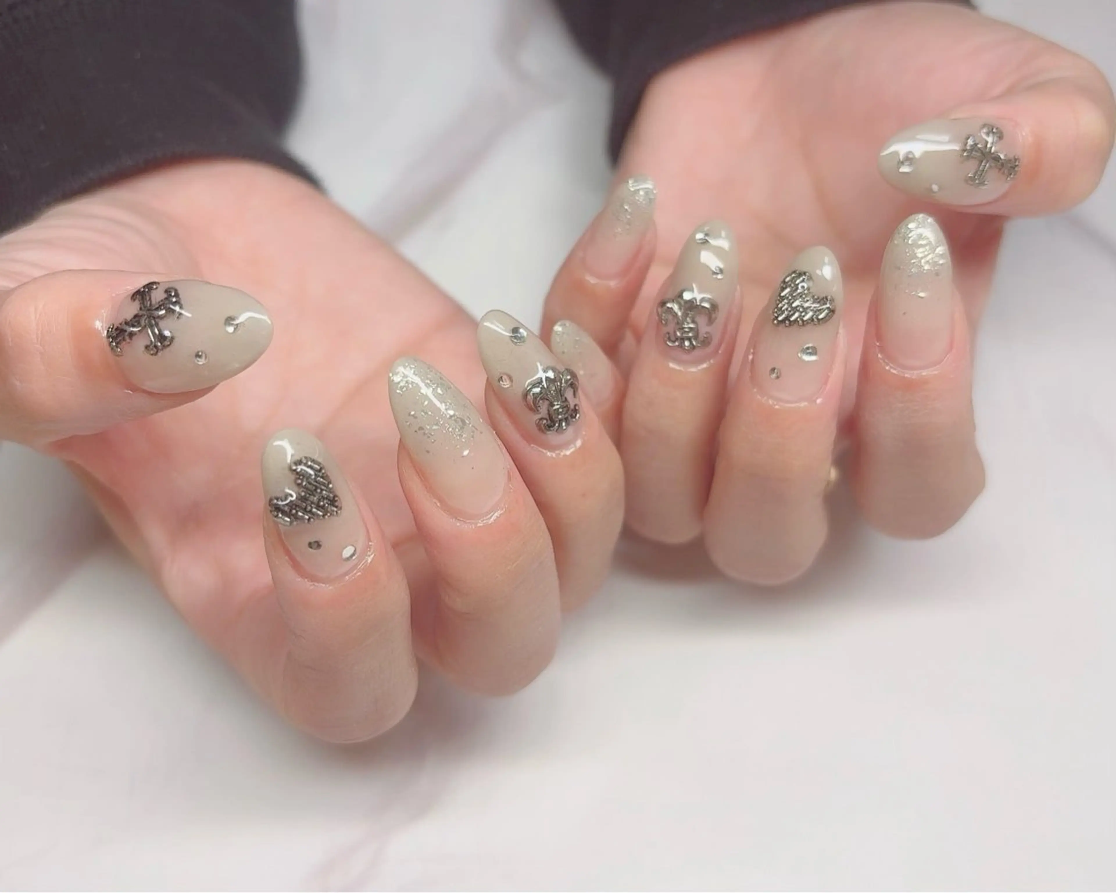 ネイル ラメ(グリッター) ラメグラデーション ハンドネイル Nail_by N1のネイルデザイン