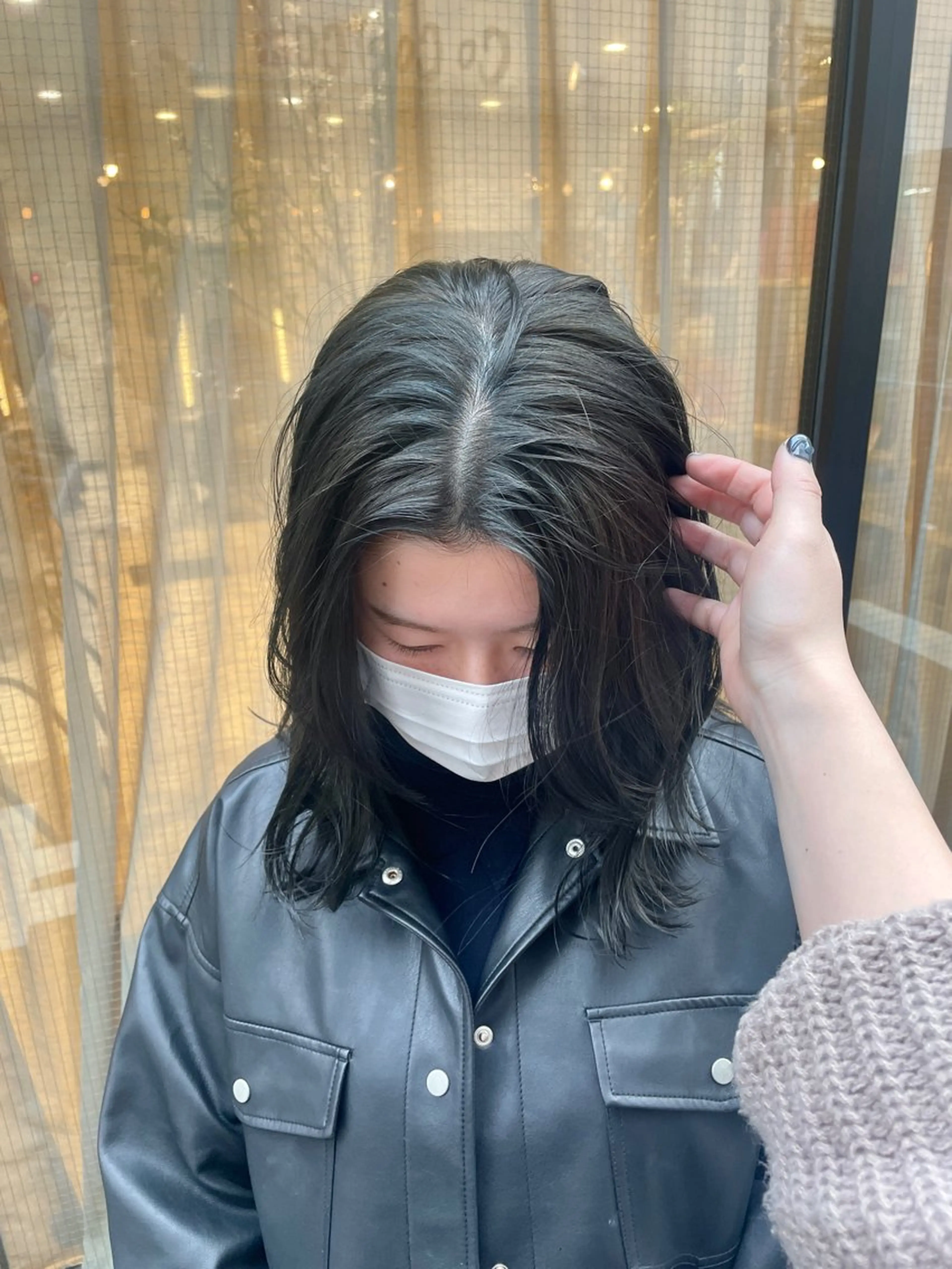 ミディアム カラー オリーブカラー ヘアカラー トリートメント カラー/レイヤー/ 髪質改善/PAAQのヘアスタイル