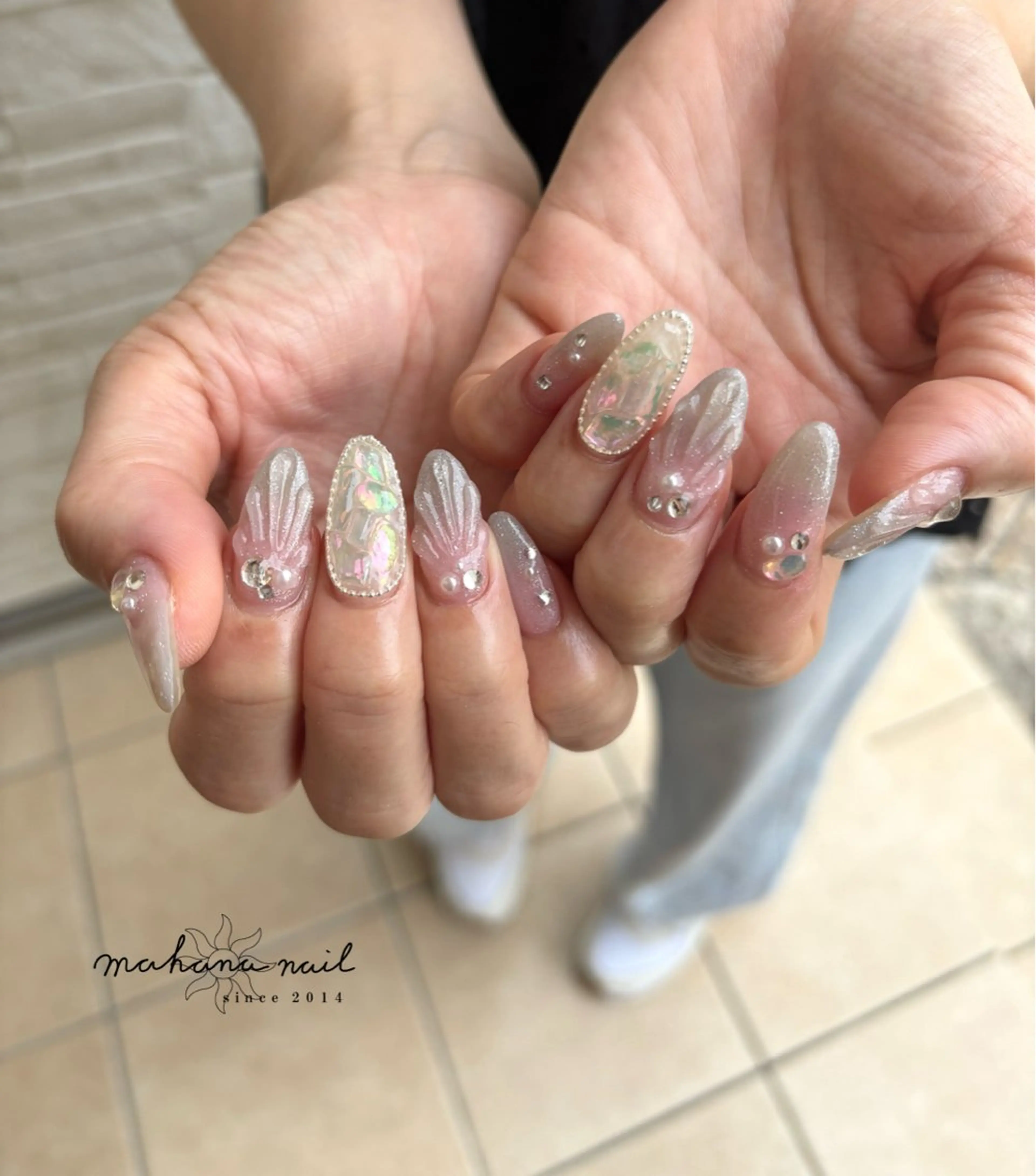 ネイル アートネイル ジェルネイル ハンドネイル mahana nailのネイルデザイン