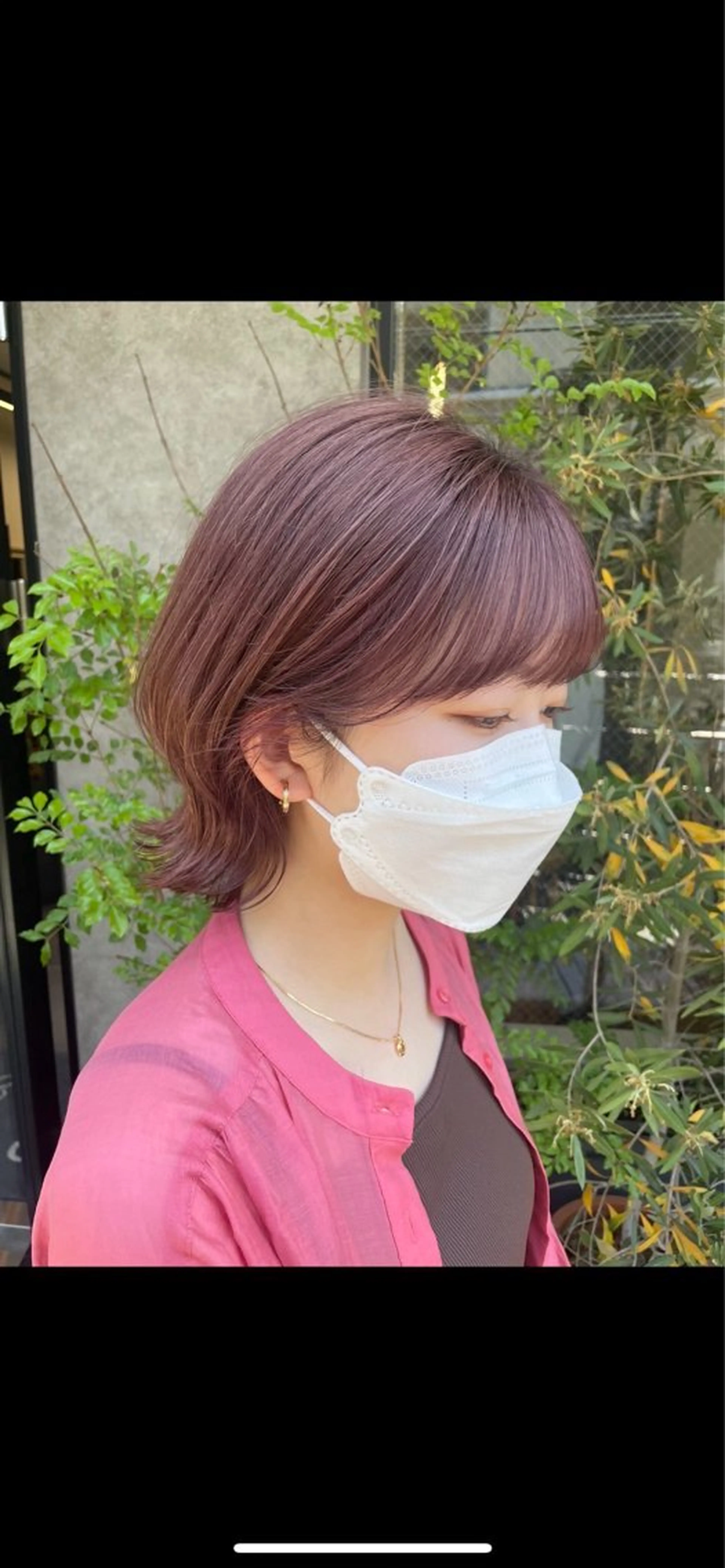 ショート カラー ヘアアレンジ みやび/ワンカラー /トリートメントのヘアスタイル