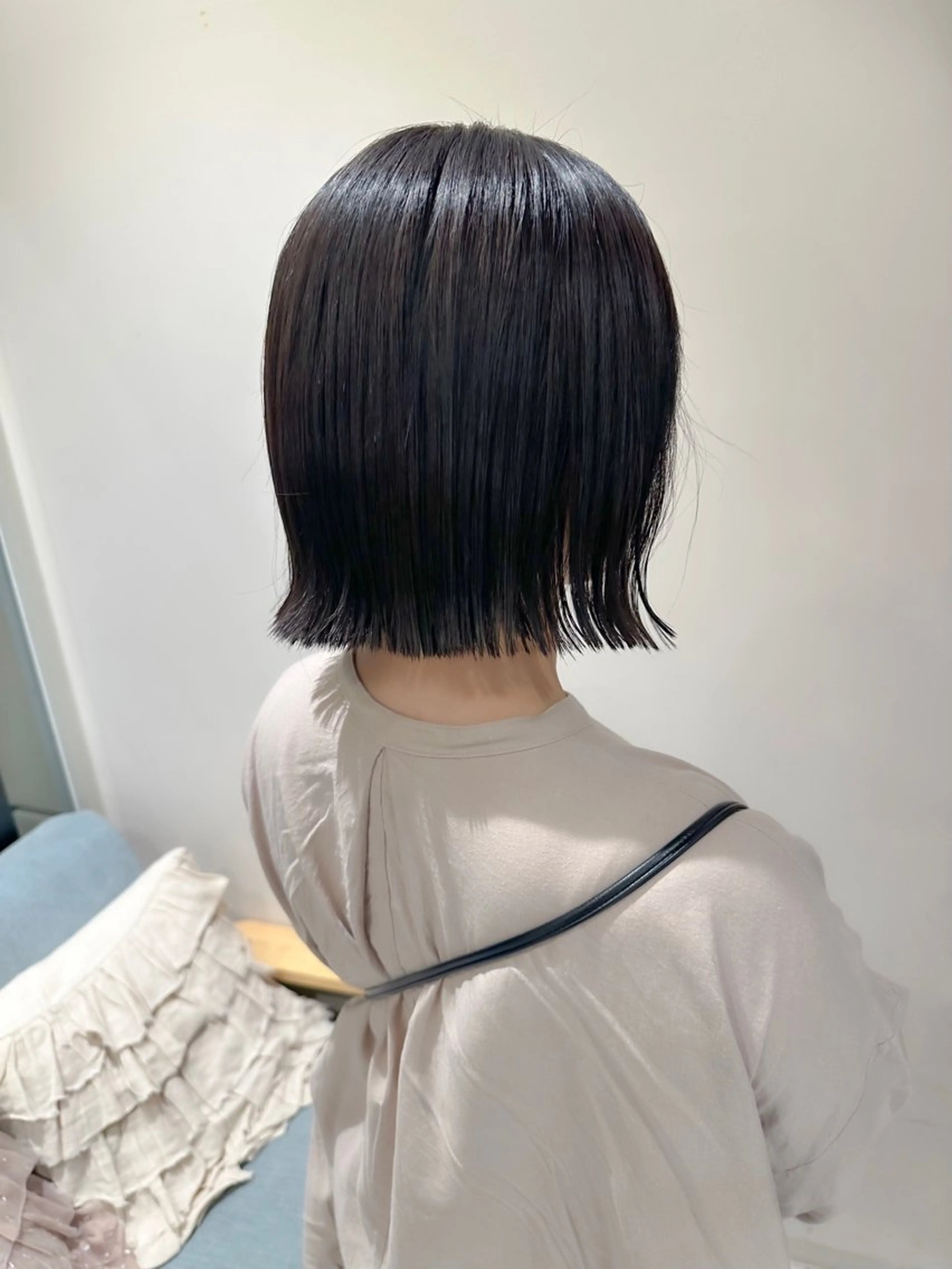 ショート レイヤー/韓国/ボブ 縮毛矯正/畠中ケントのヘアスタイル