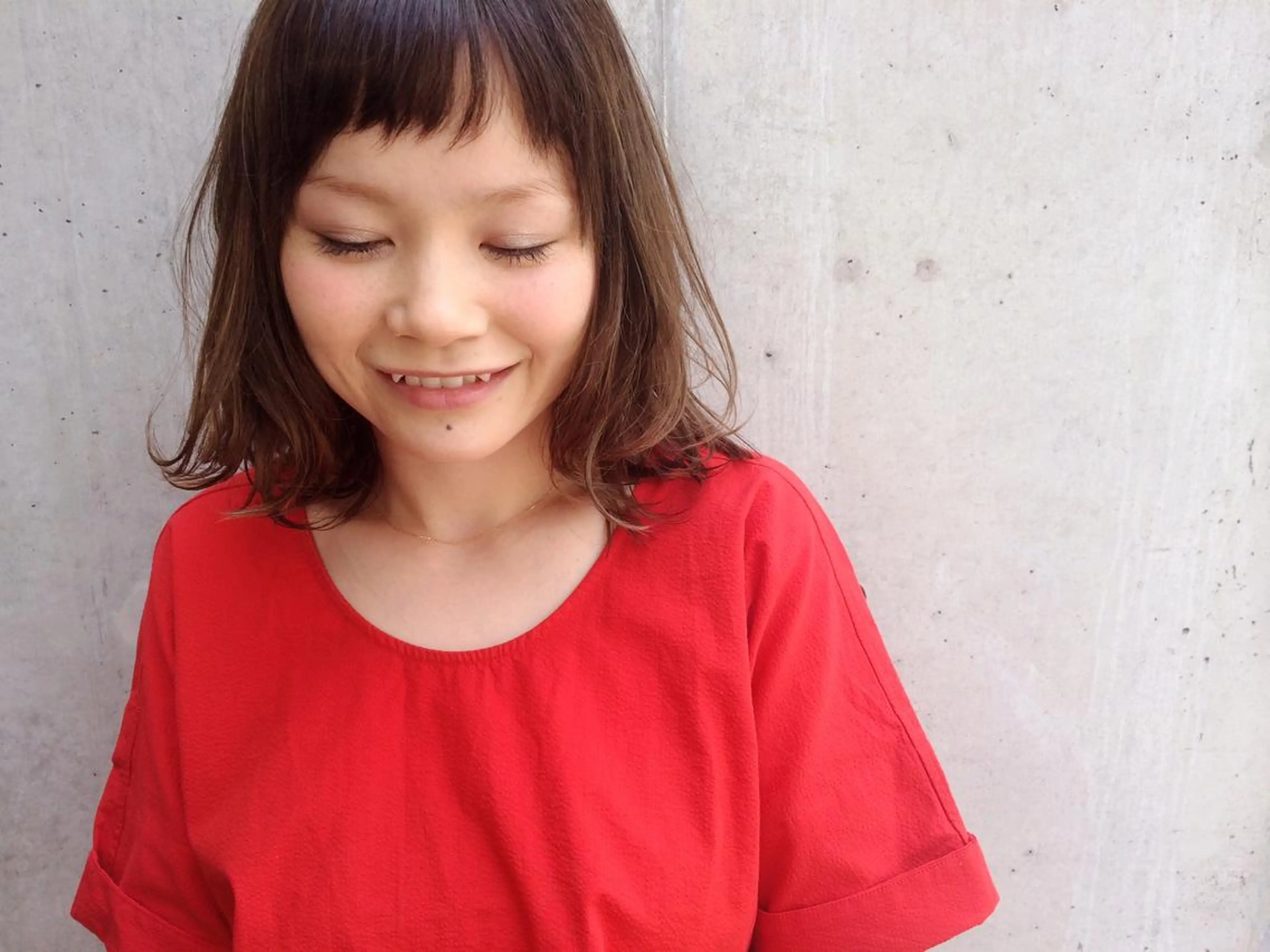 ミディアム キノシタ マユのヘアスタイル