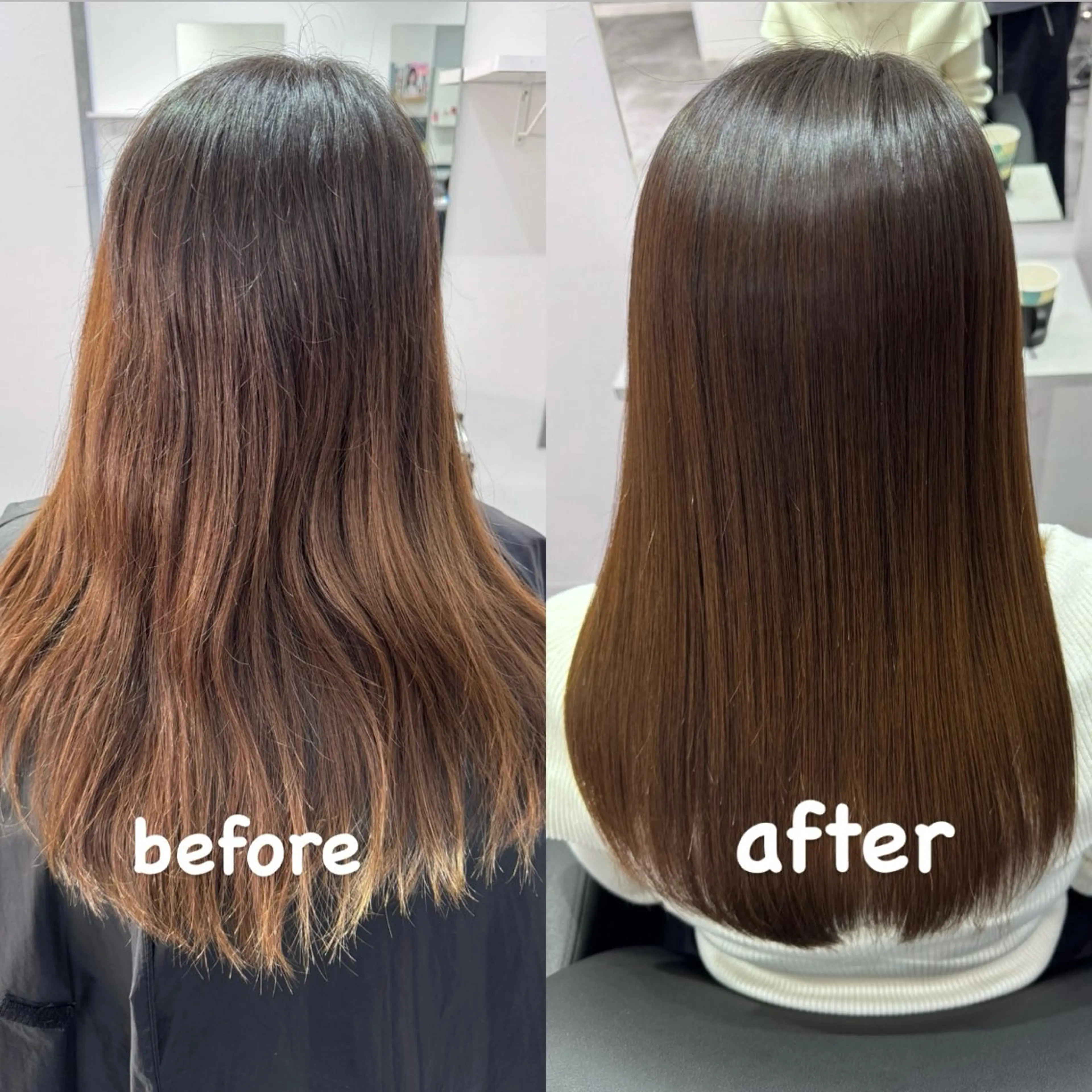 ロング 縮毛矯正 トリートメント 縮毛矯正 トリートメント 究極の髪質改善🪞 美髪縮毛矯正🪞城のヘアスタイル