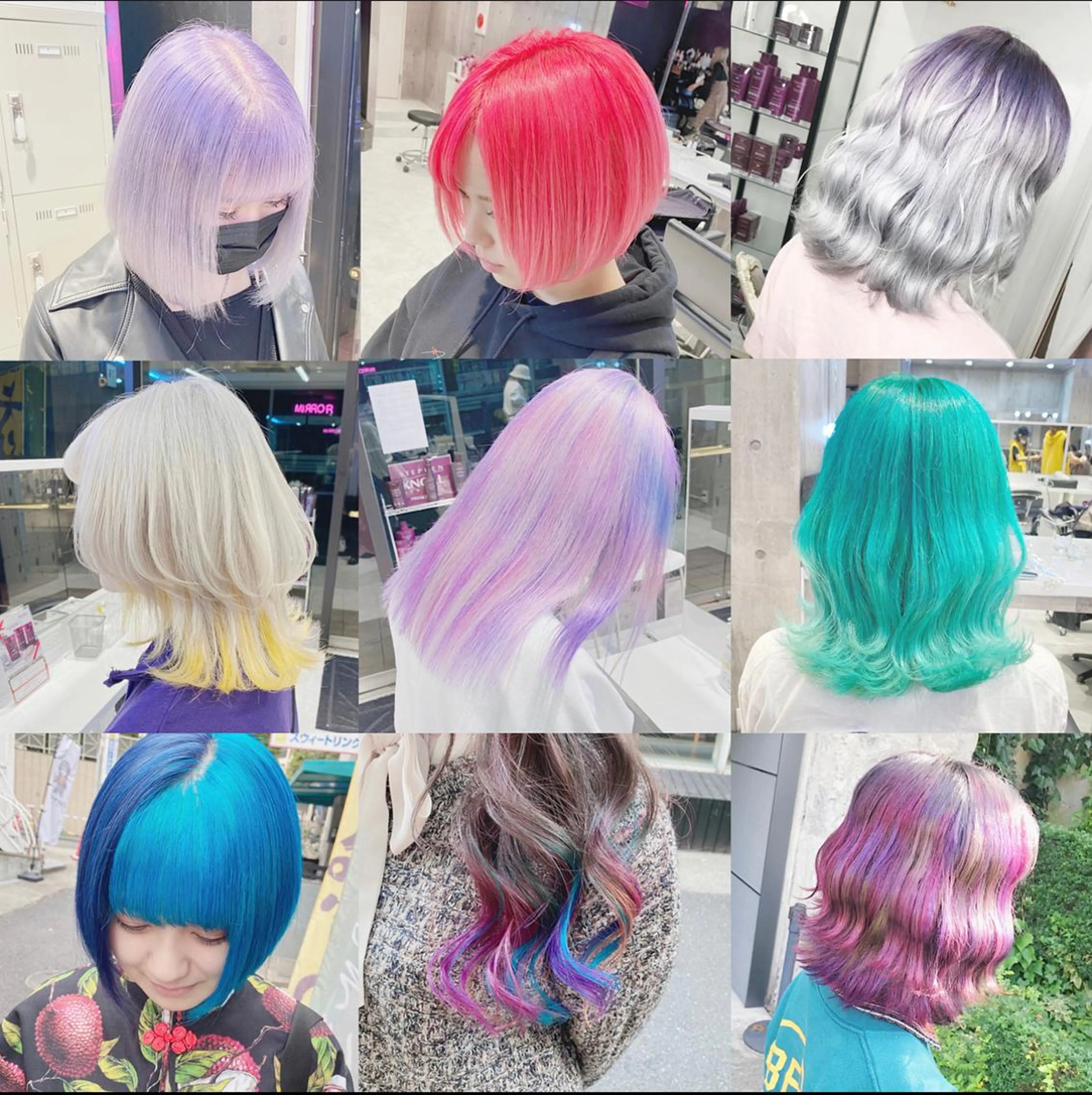 ミディアム カラー ヘアアレンジ ヘアカラー トリートメント TAKUMAブリーチ /切りっぱなし🪽のヘアスタイル