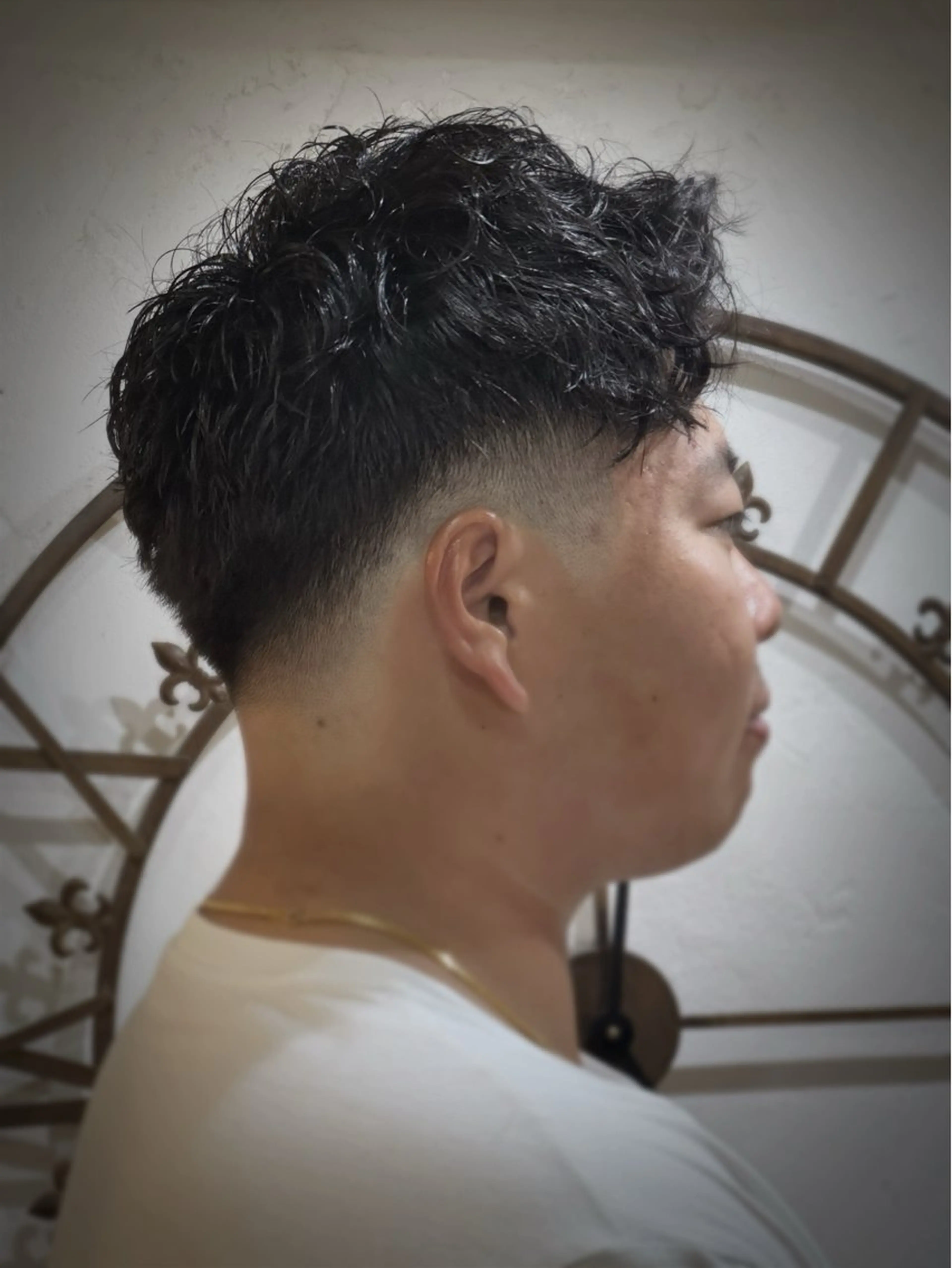 ショート パーマ メンズ スパイキー/ ピンパーマ/緑川雄也のヘアスタイル