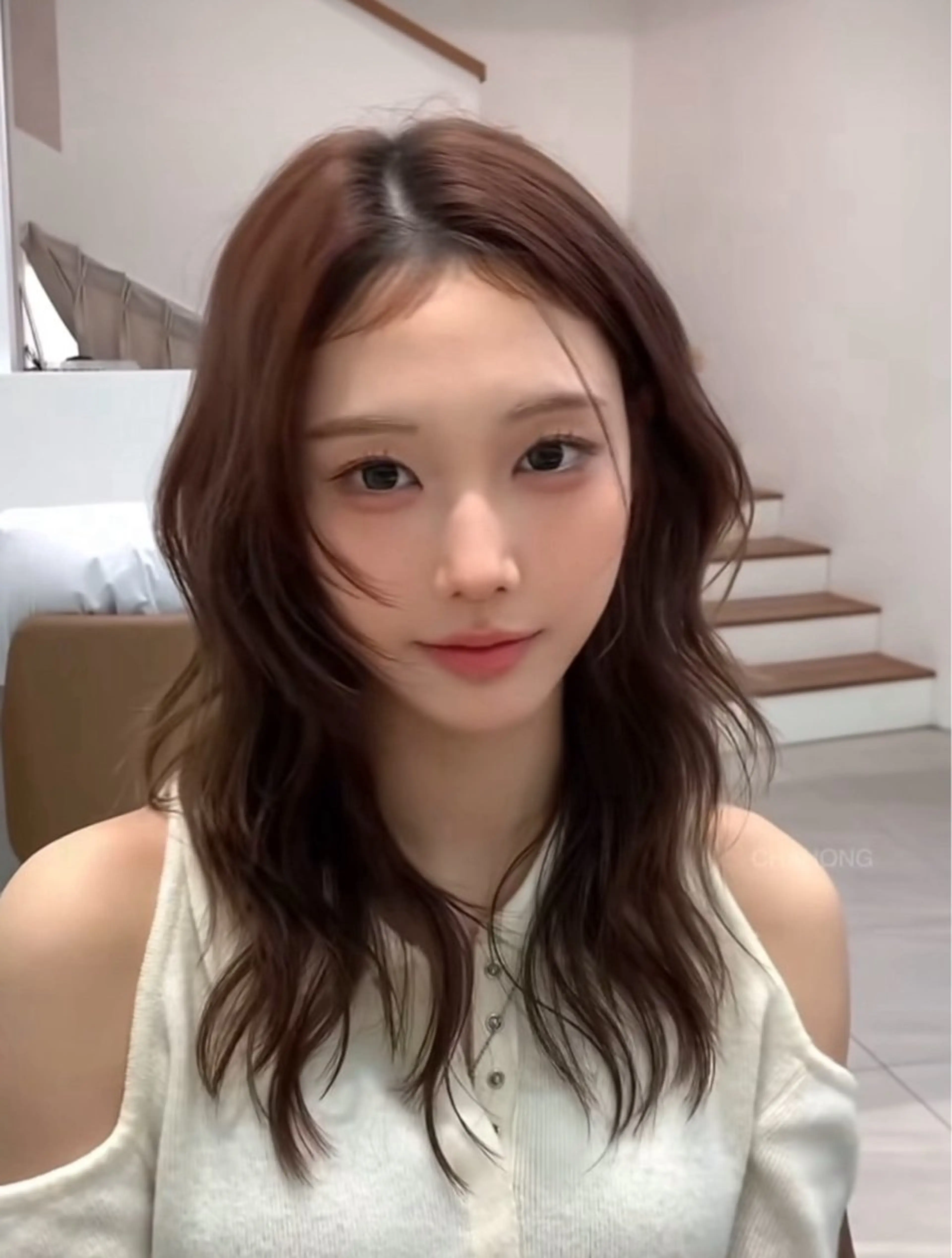 ロング コテ巻き風パーマ SHONOのヘアスタイル