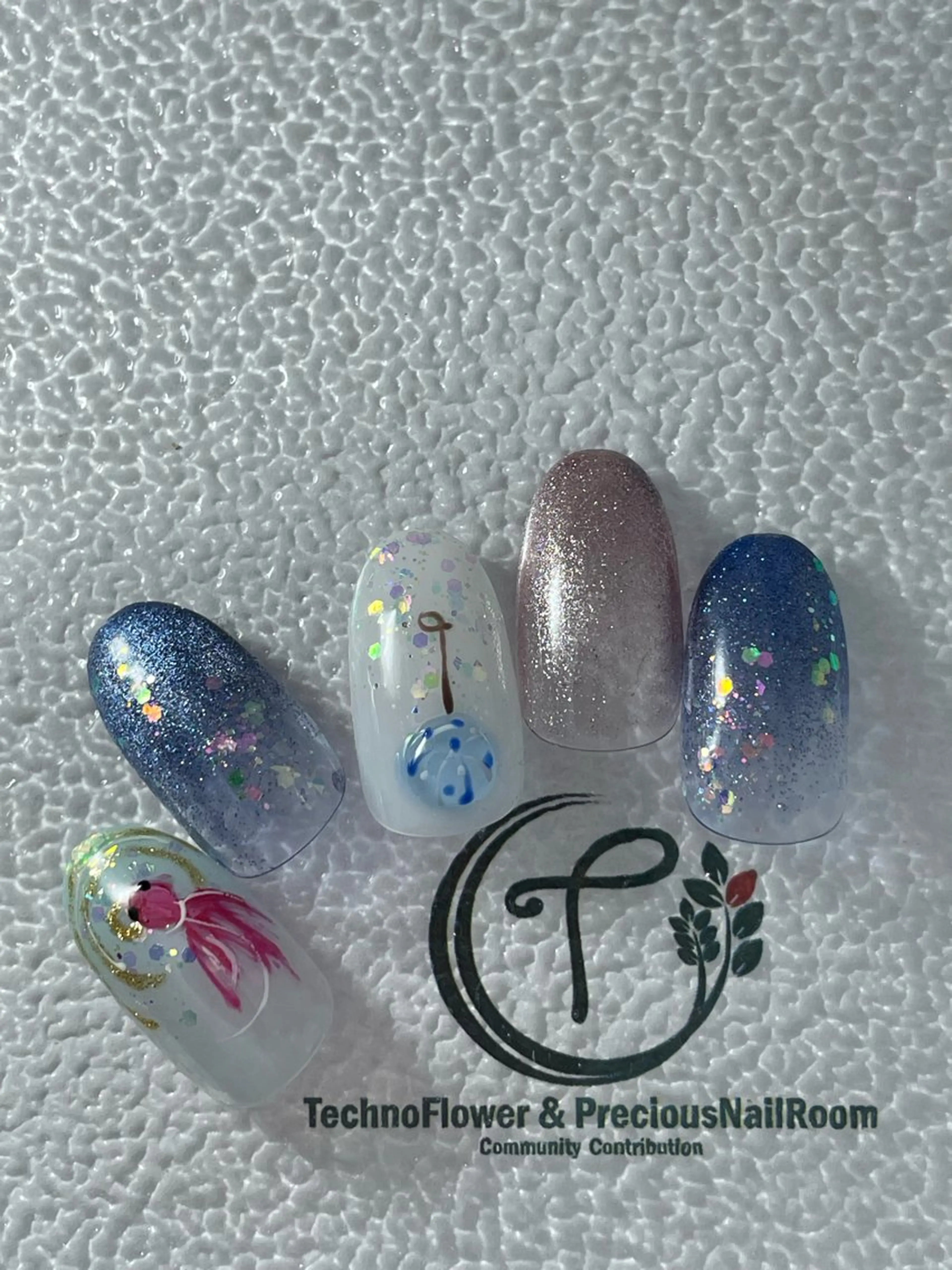 ネイル フラワーネイル precious nail room所属・precious nail roomのネイルデザイン