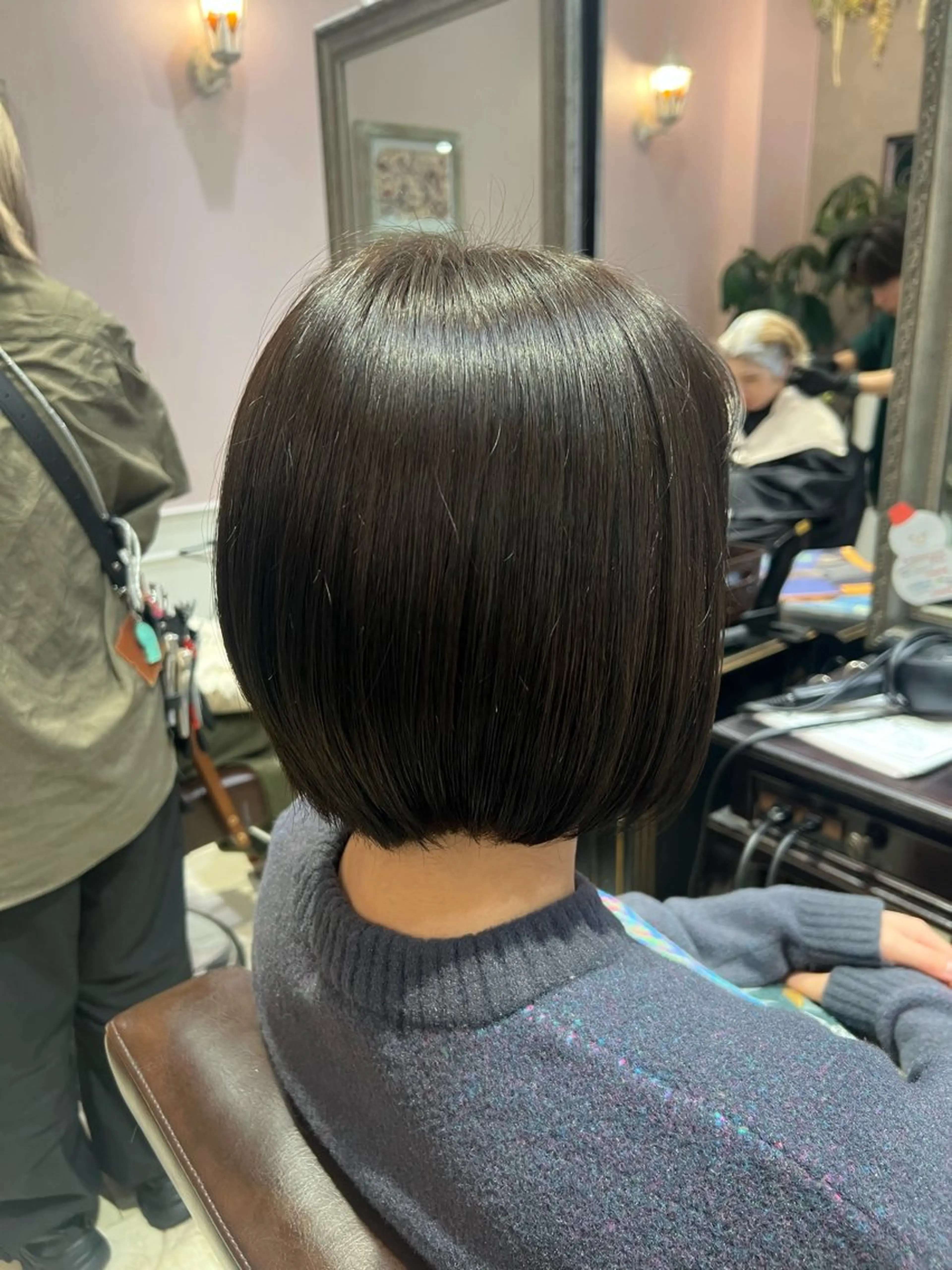 ショート カラー アッシュ オレンジ 透明感カラー 🫧ゆうしん/平尾のヘアスタイル