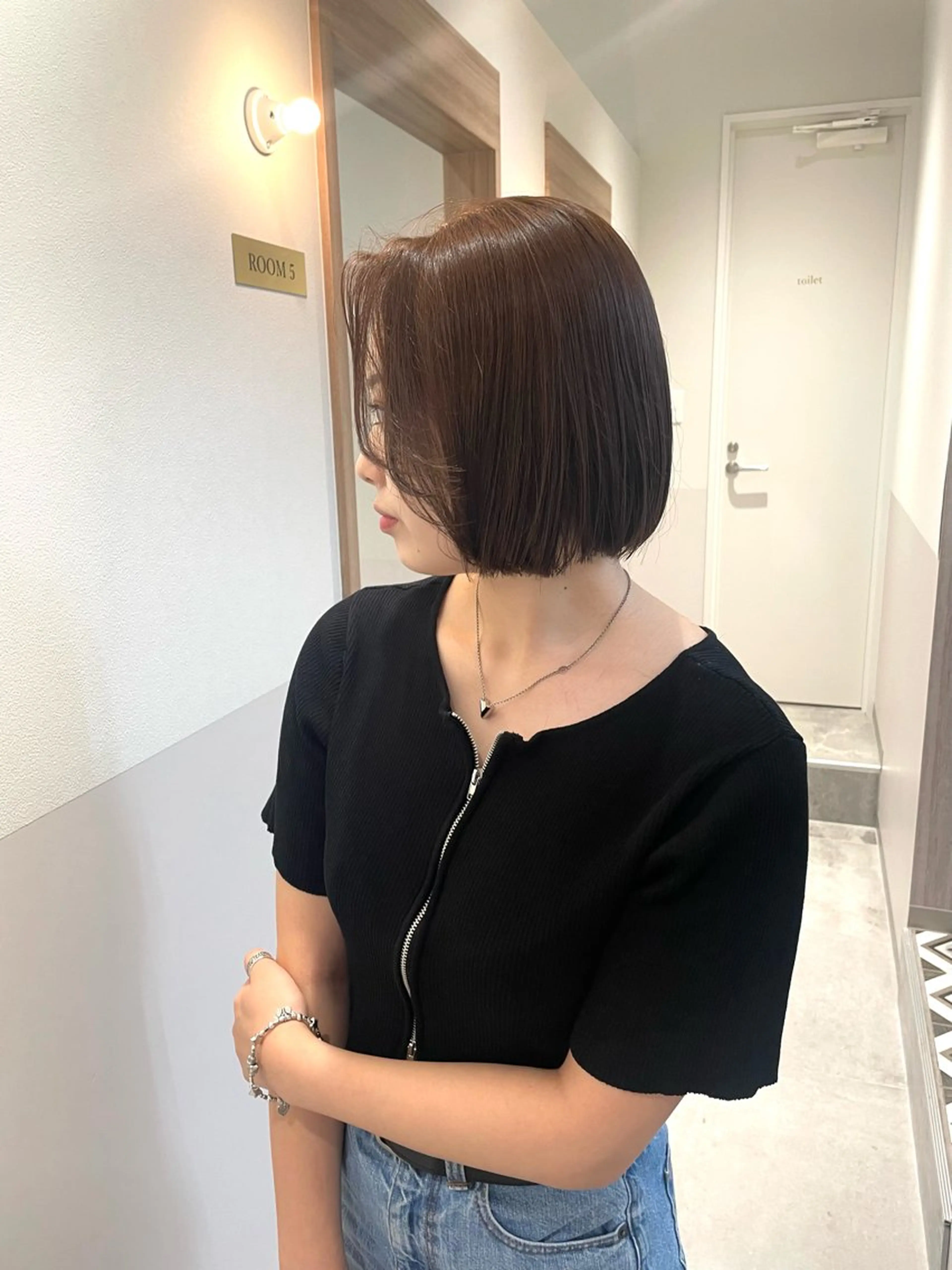 ショート カラー 田中大星 /ボブ 縮毛矯正のヘアスタイル