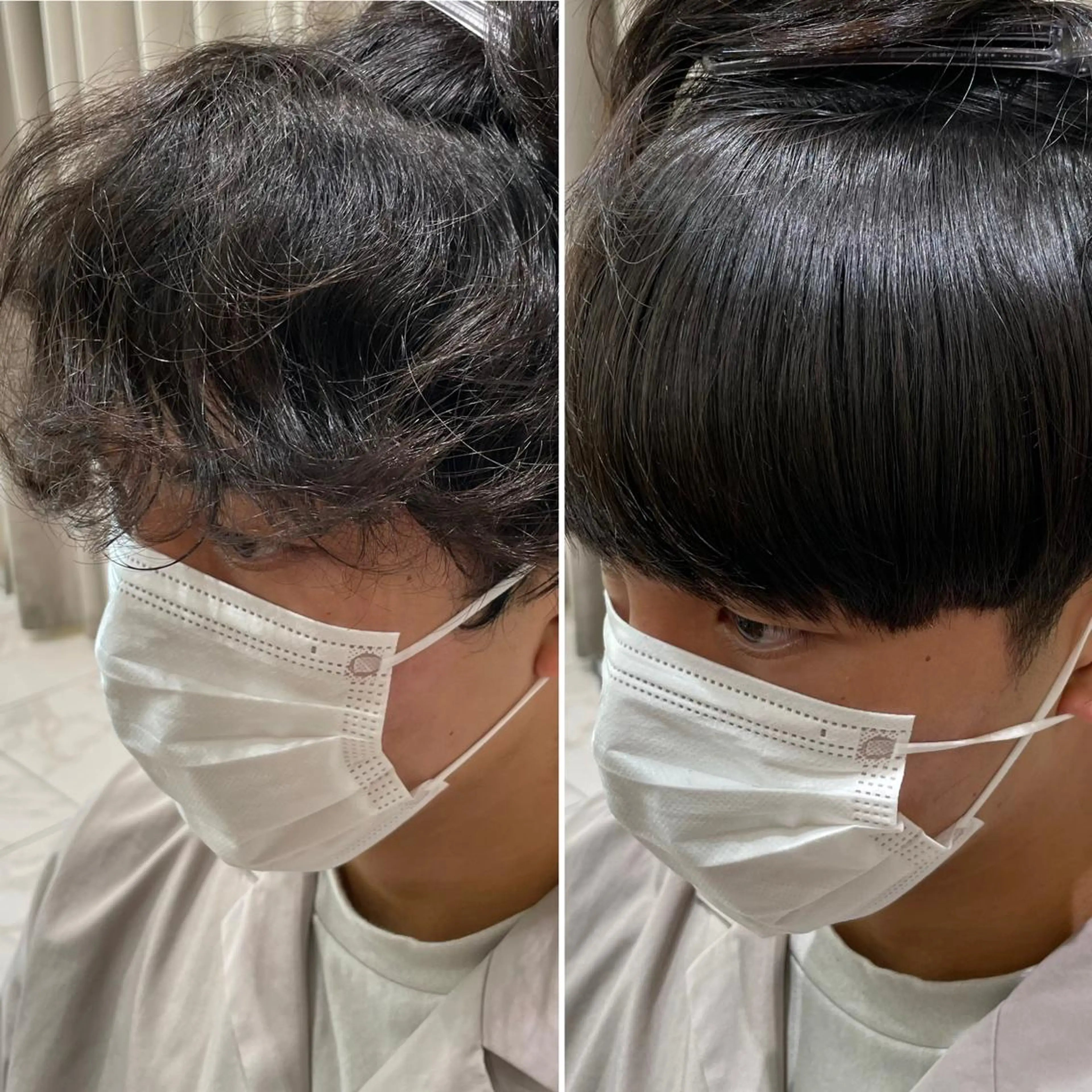 ショート パーマ メンズ カット 縮毛矯正 【メンズ縮毛矯正】 田中秀斗のヘアスタイル